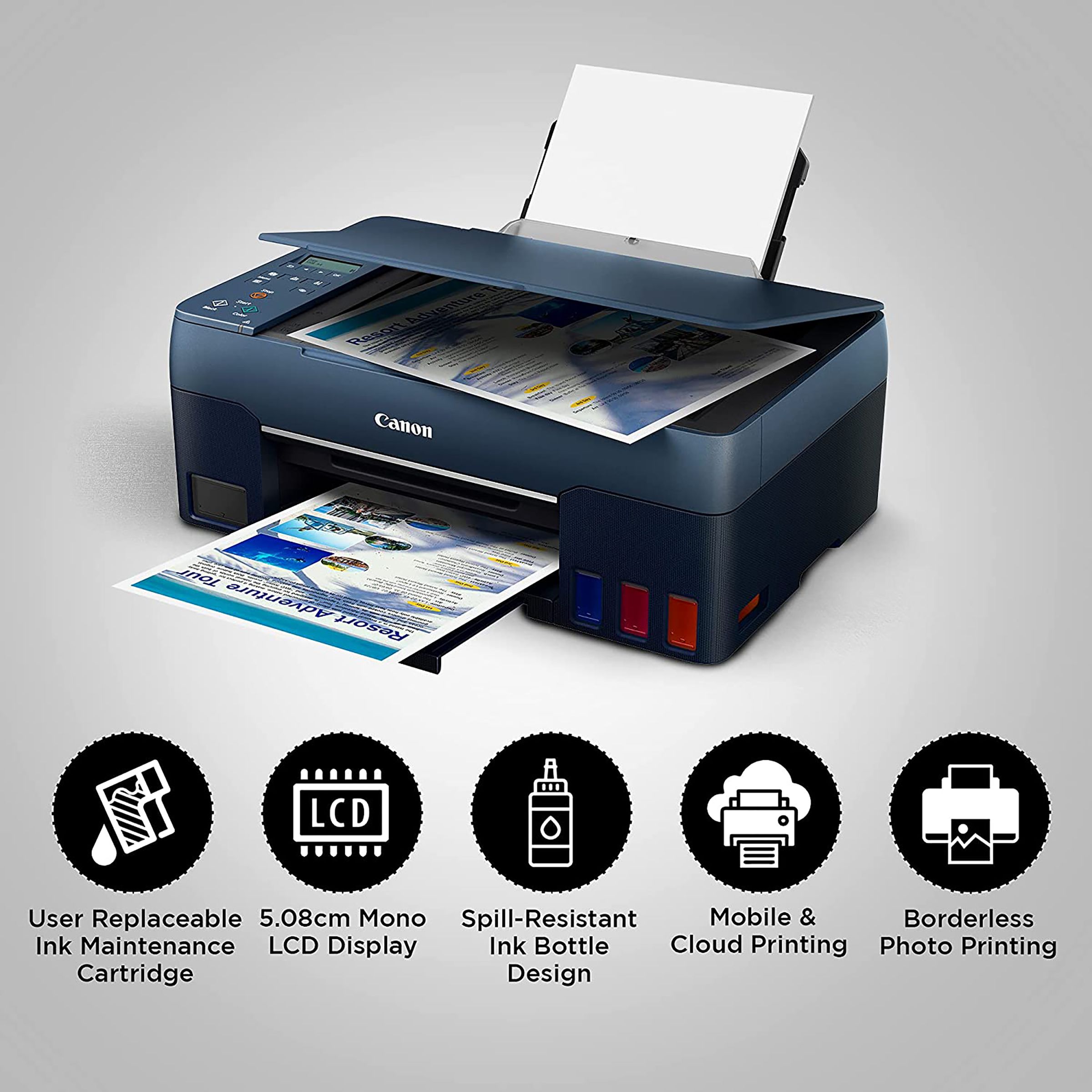 Canon Pixma G3060 Wireless Color All-in-One Ink Tank Printer (Voice Assistant Supported, 4468C018AA, Black) Canon Pixma G3060 Wireless Color All-in-One Ink Tank Printer (Voice Assistant Supported, 4468C018AA, Black)_5
