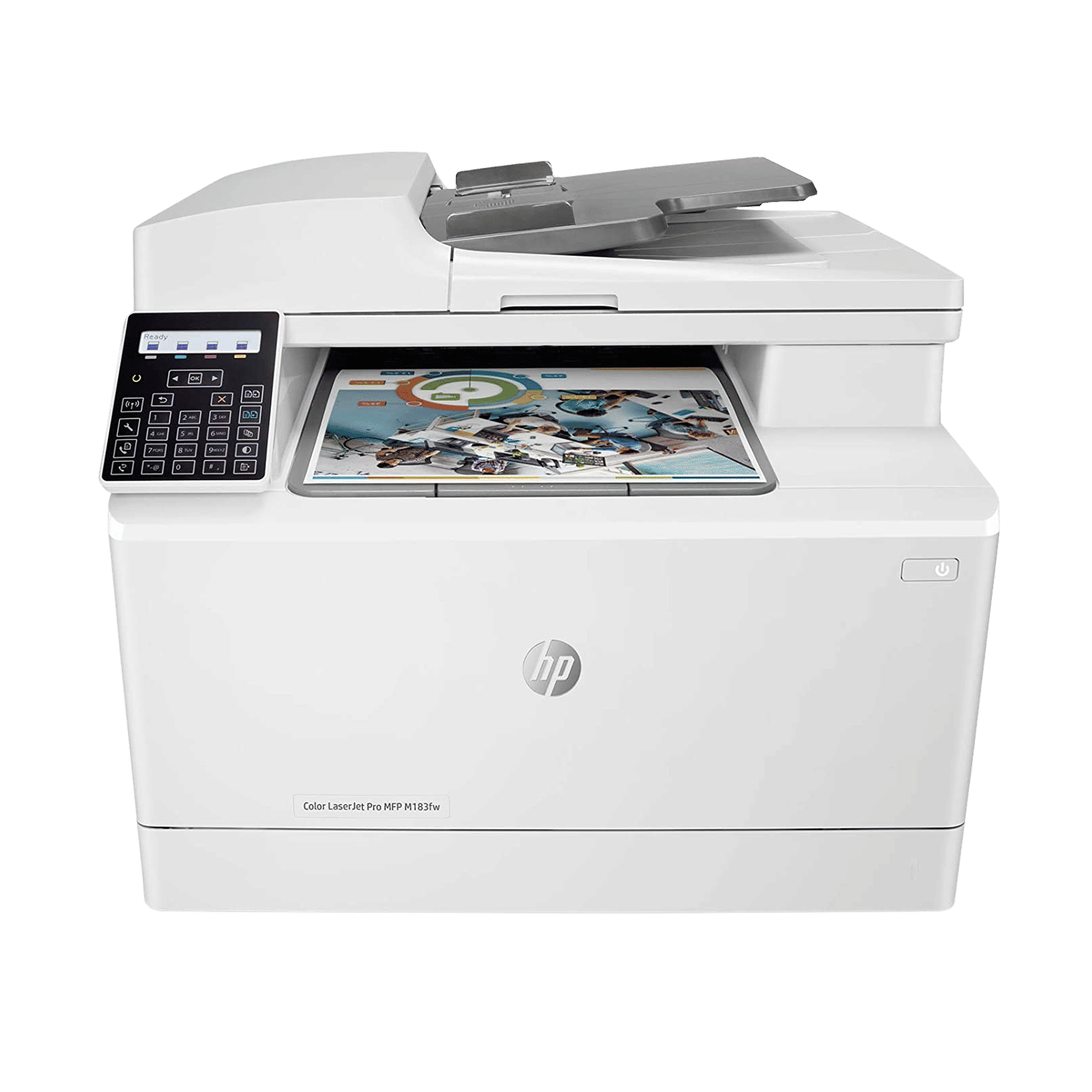 HP LaserJet Pro MFP M183FW Multi Function Wi-Fi Laser Printer with Smart Tasks (CIS Sensor, White) HP LaserJet Pro MFP M183FW Multi Function Wi-Fi Laser Printer with Smart Tasks (CIS Sensor, White)_1