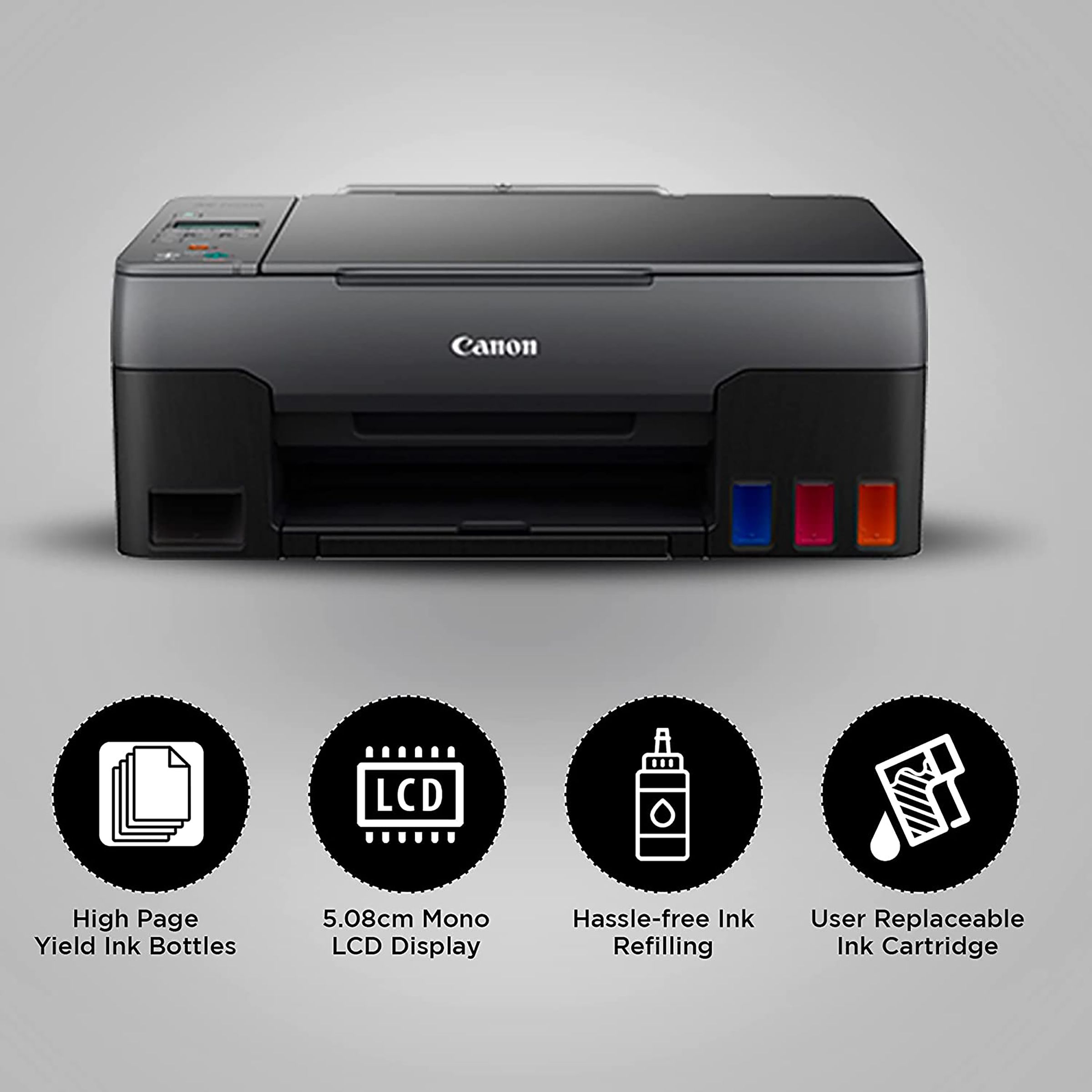 Canon Pixma G2060 Wireless Color All-in-One Ink Tank Printer (Contact Image Sensor, 4466C018AA, Black) Canon Pixma G2060 Wireless Color All-in-One Ink Tank Printer (Contact Image Sensor, 4466C018AA, Black)_4