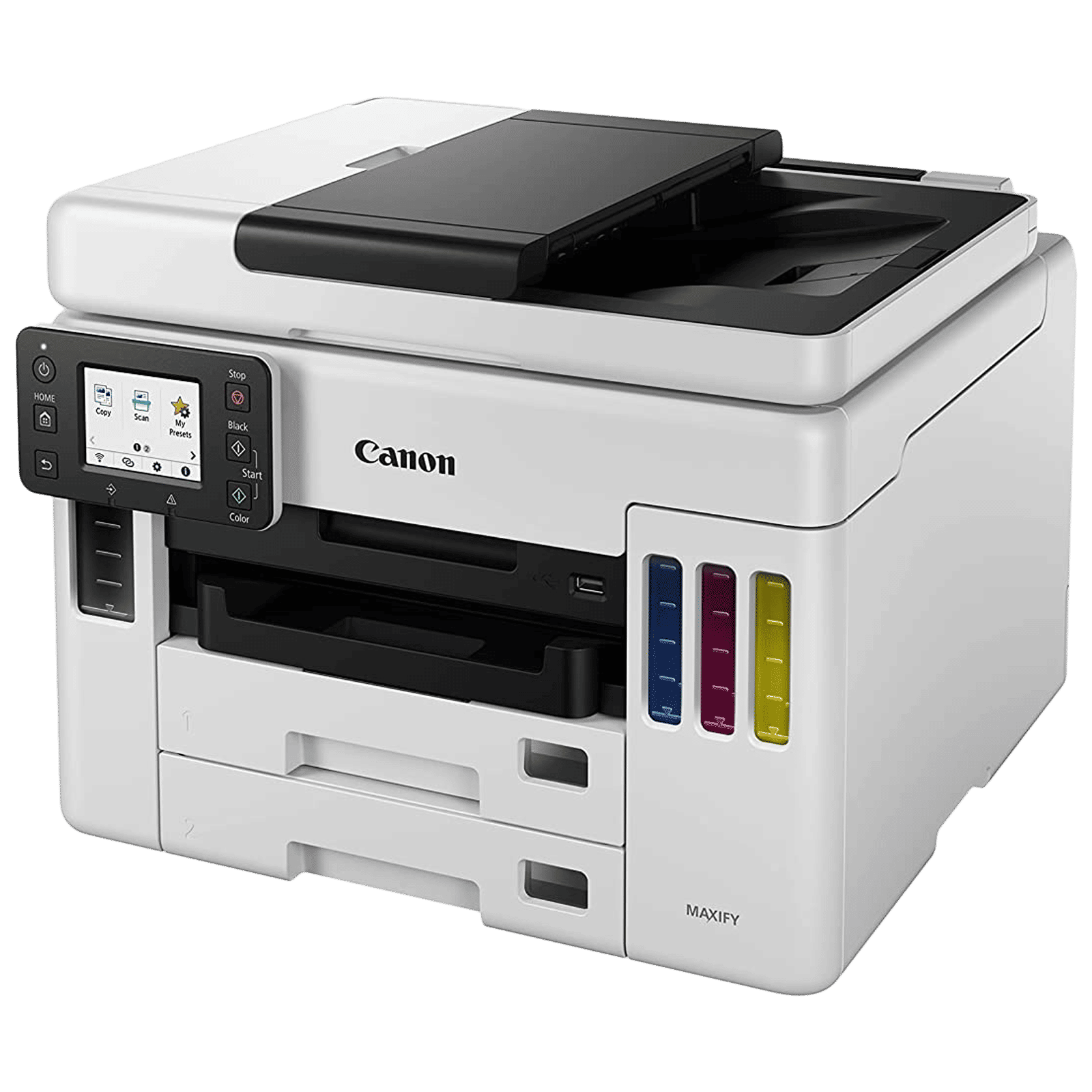 Canon Maxify GX7070 Wireless Color All-in-One Ink Tank Printer (Contact Image Sensor, 4471C012AA, Black)_3