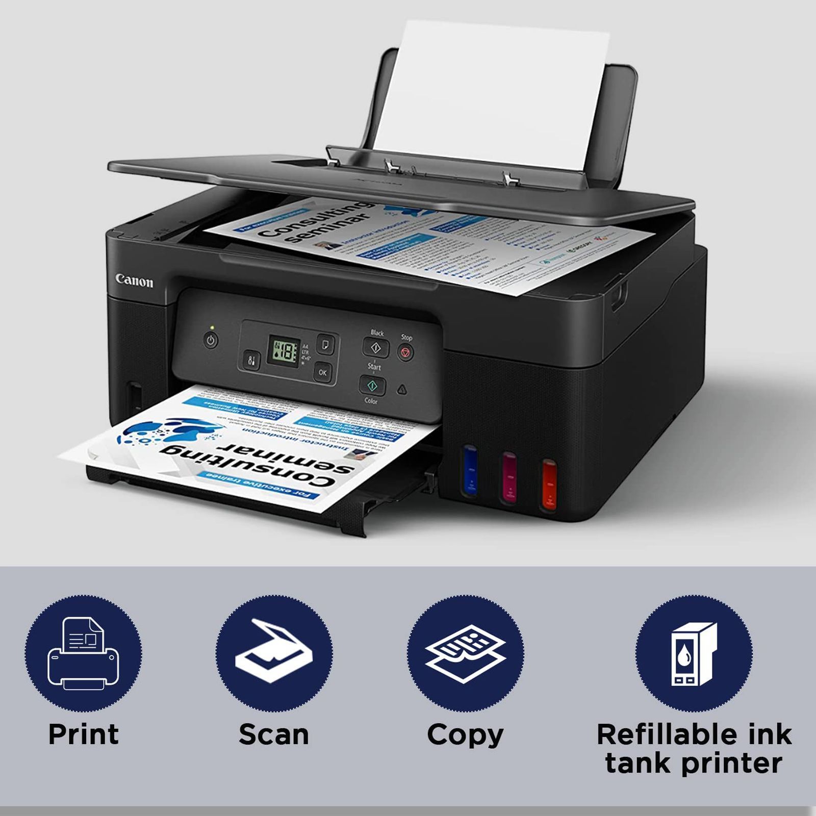Canon Pixma G2770 All in One Ink Tank Printer with LCD Display (Dot Count Ink End Sensor, Black) Canon Pixma G2770 All in One Ink Tank Printer with LCD Display (Dot Count Ink End Sensor, Black)_5