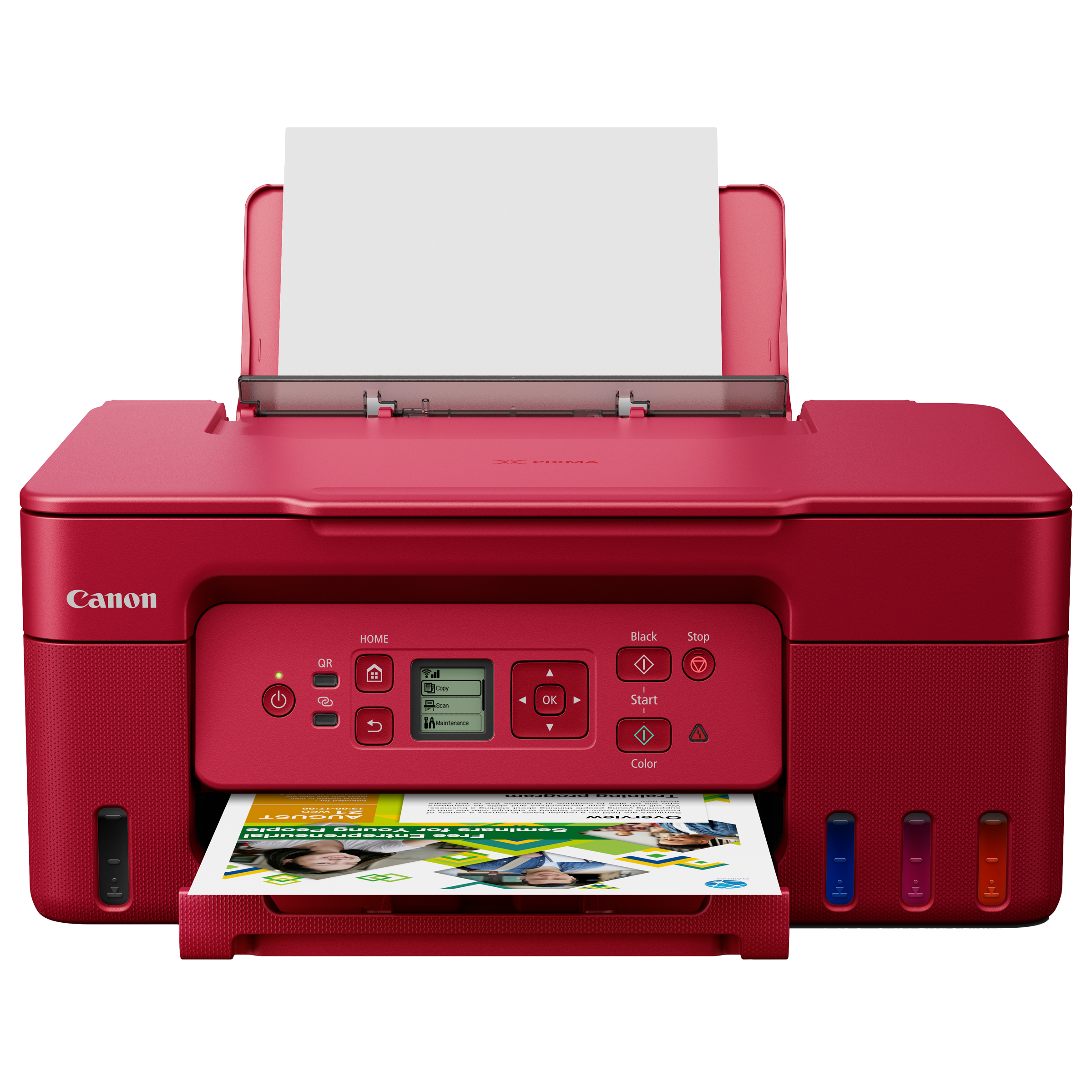Canon Pixma G3770 All in One Wi-Fi Ink Tank Printer with Intuitive LCD Screen (Mobile & Cloud Printing, Red) Canon Pixma G3770 All in One Wi-Fi Ink Tank Printer with Intuitive LCD Screen (Mobile & Cloud Printing, Red)_2