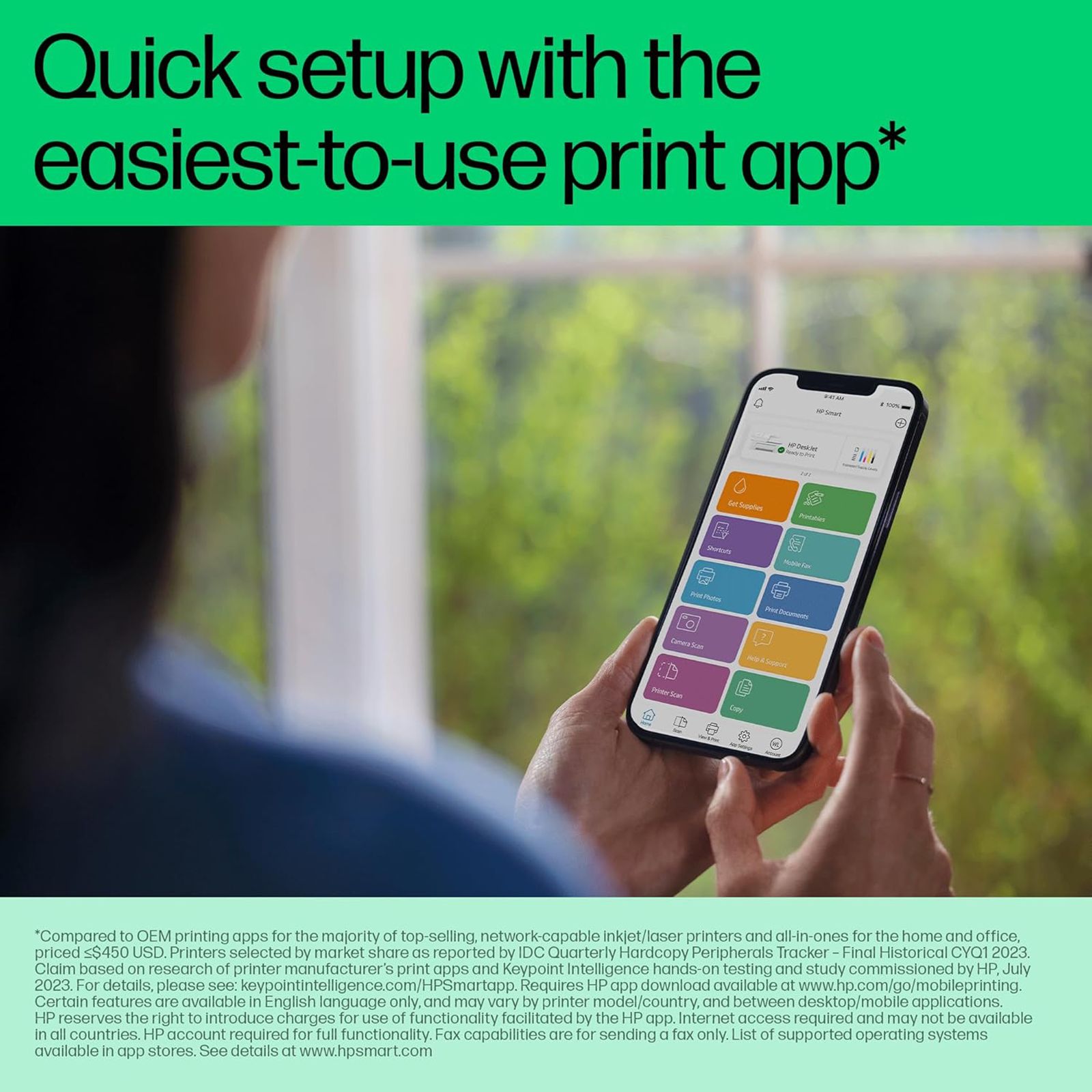 HP DeskJet Ink Advantage 4278 All in One Wi-Fi Inkjet Printer with Icon LCD Display (Simple Setup Smart App, Blue Breeze) HP DeskJet Ink Advantage 4278 All in One Wi-Fi Inkjet Printer with Icon LCD Display (Simple Setup Smart App, Blue Breeze)_9