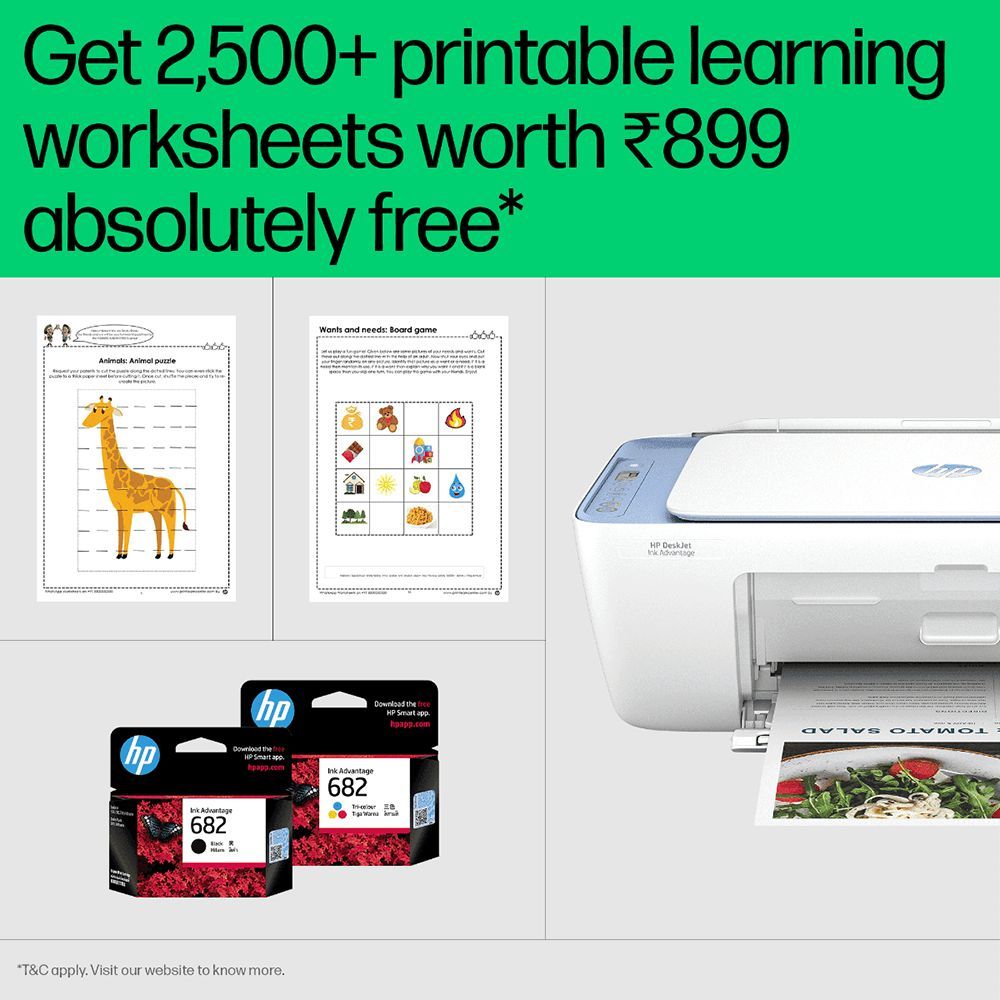 HP Deskjet Ink Advantage 2878 All in One Wi-Fi Inkjet Printer with Icon LCD Display (Simple Setup Smart App, Blue Breeze)_6