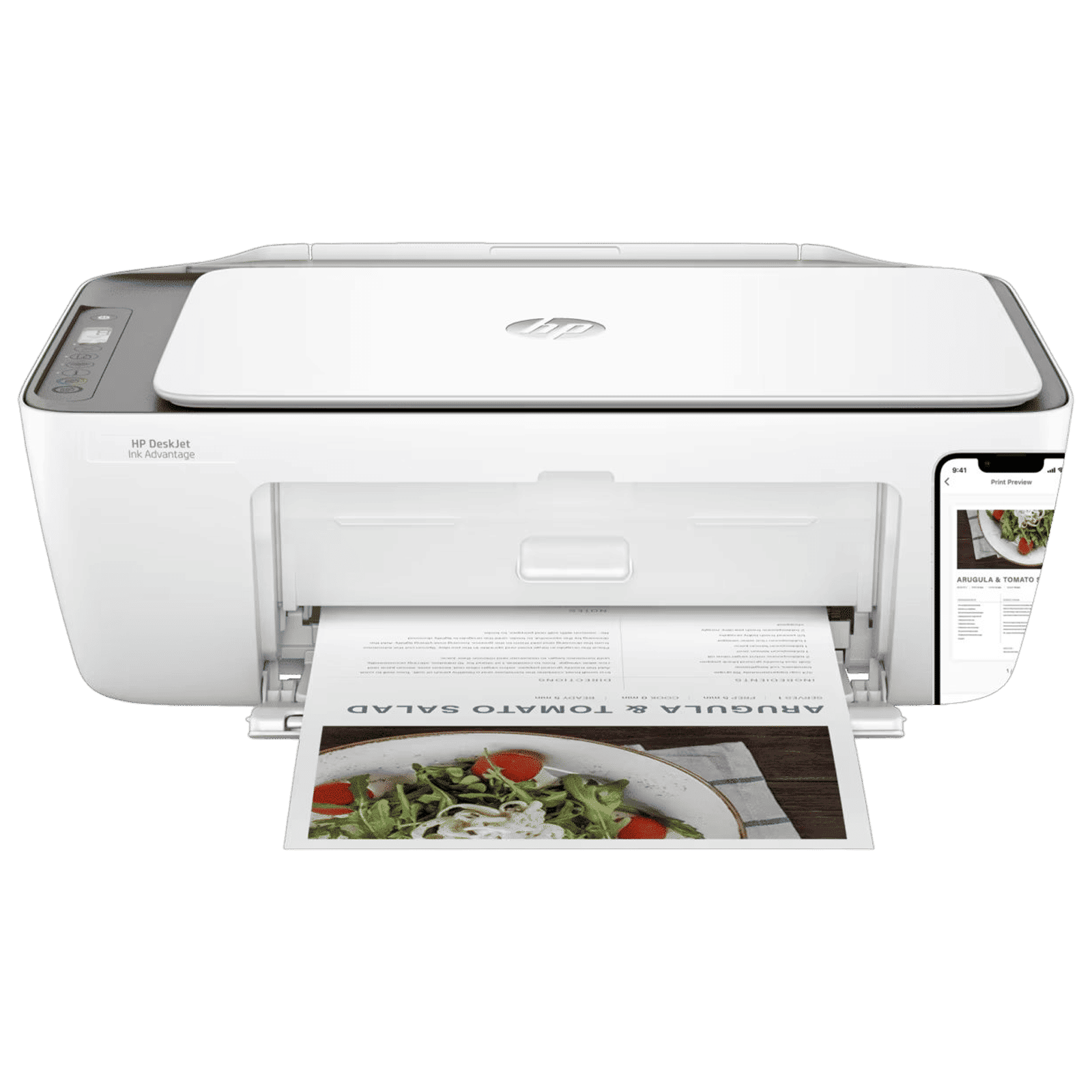 HP DeskJet Ink Advantage 2876 All in One Wi-Fi Inkjet Printer with Icon LCD Display (Simple Setup Smart App, Cement)_1