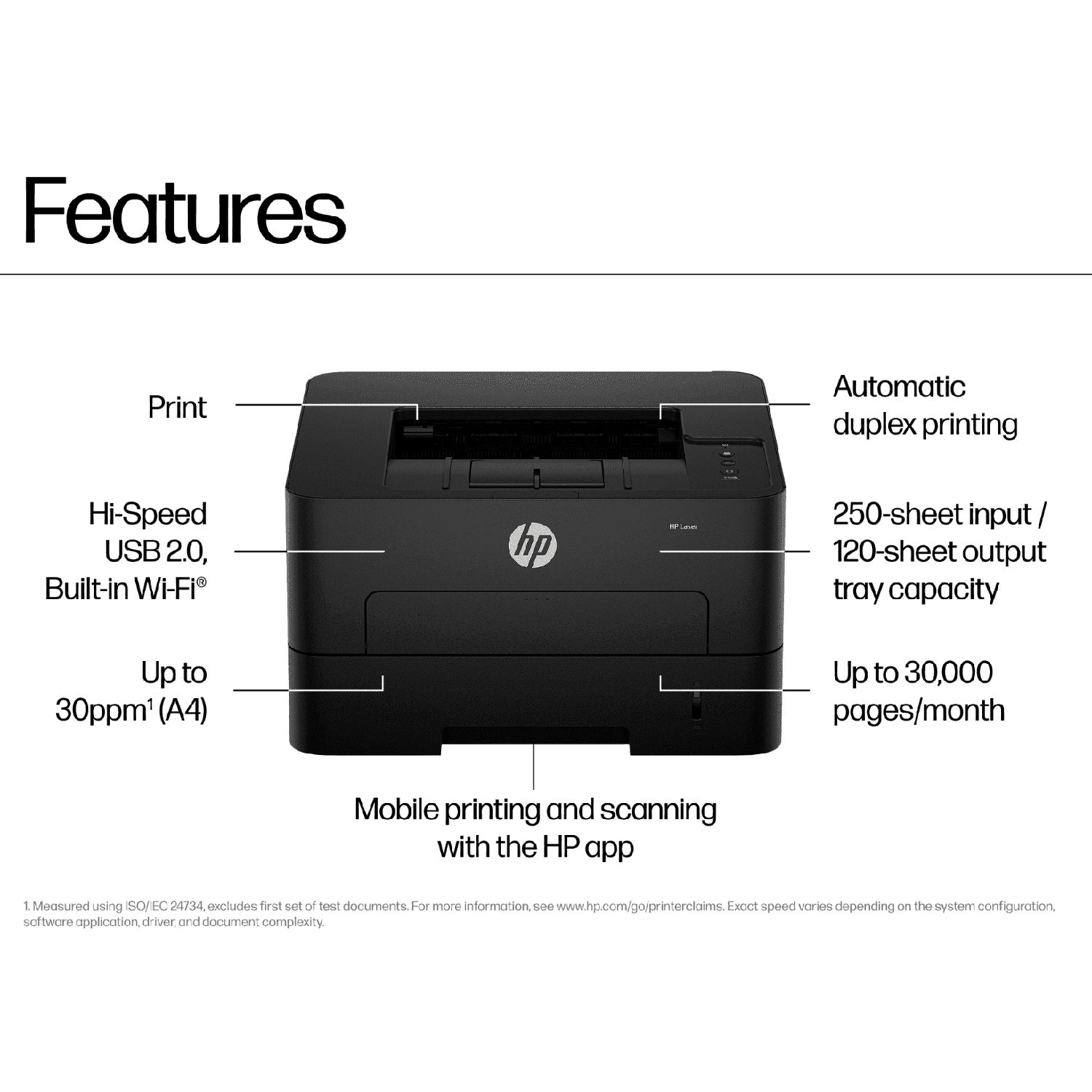 HP 303dw Single Function Wi-Fi Monochrome Laser Printer with Auto Duplex (4 Lights, Black) HP 303dw Single Function Wi-Fi Monochrome Laser Printer with Auto Duplex (4 Lights, Black)_5