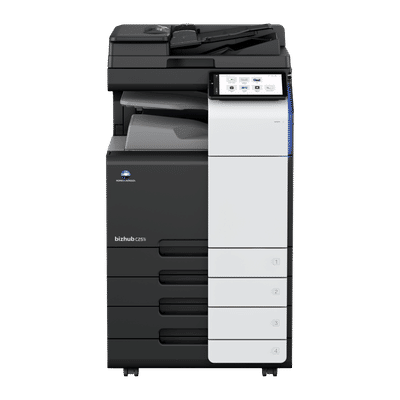 KONICA MINOLTA COLOUR Multi Function Laser Jet Printer with Authentication Attack Detection (8 GB RAM Memory, Black)