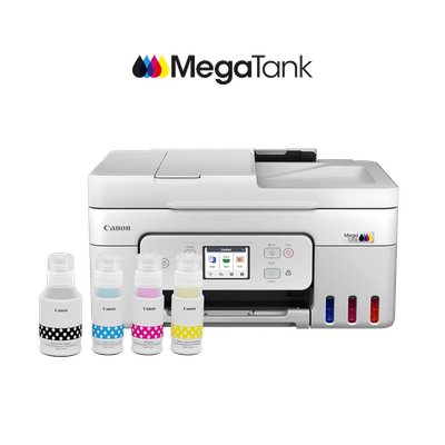 Canon PIXMA All in One Wi-Fi Ink Tank Printer with Auto Document Feeder (Touchscreen LCD Panel, White)