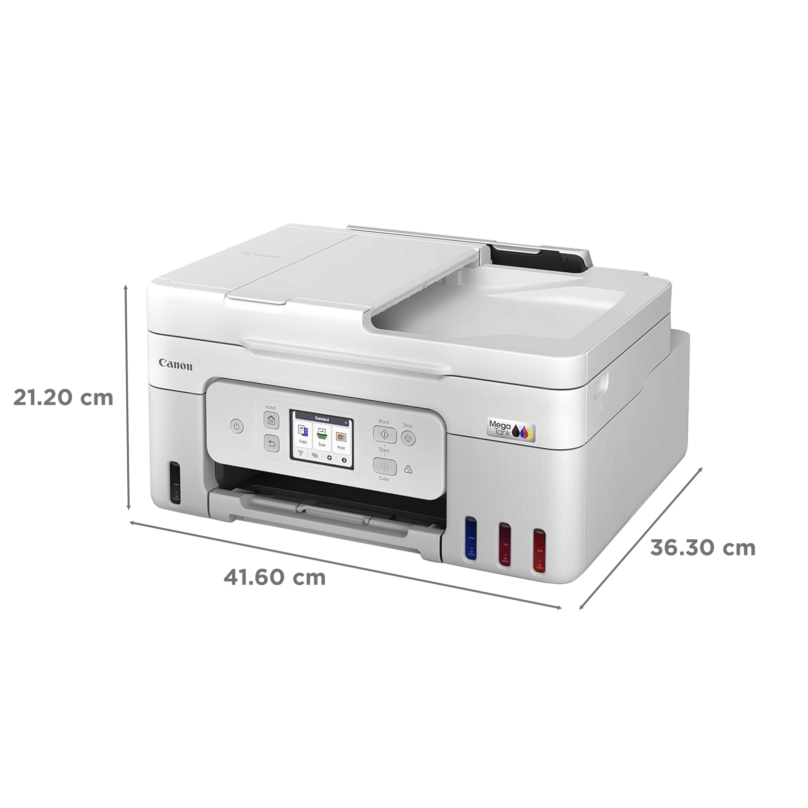 Canon PIXMA All in One Wi-Fi Ink Tank Printer with Auto Document Feeder (Touchscreen LCD Panel, White)_2