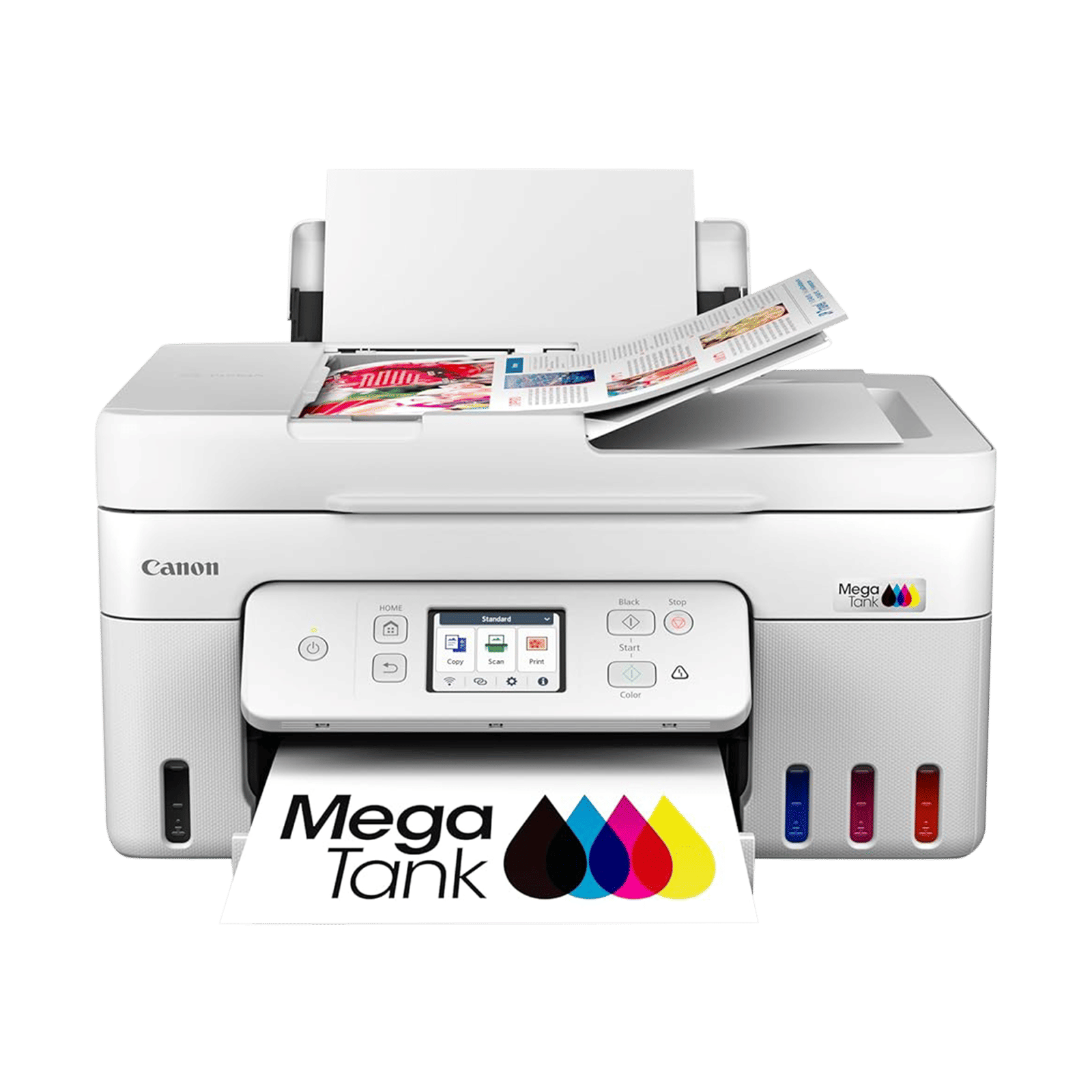 Canon PIXMA All in One Wi-Fi Ink Tank Printer with Auto Document Feeder (Touchscreen LCD Panel, White)_4