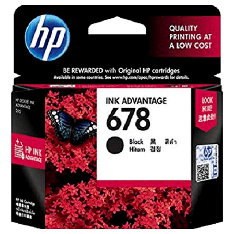 HP 678 Original Ink Advantage Cartridge (CZ107AA, Black) HP 678 Original Ink Advantage Cartridge (CZ107AA, Black)_1