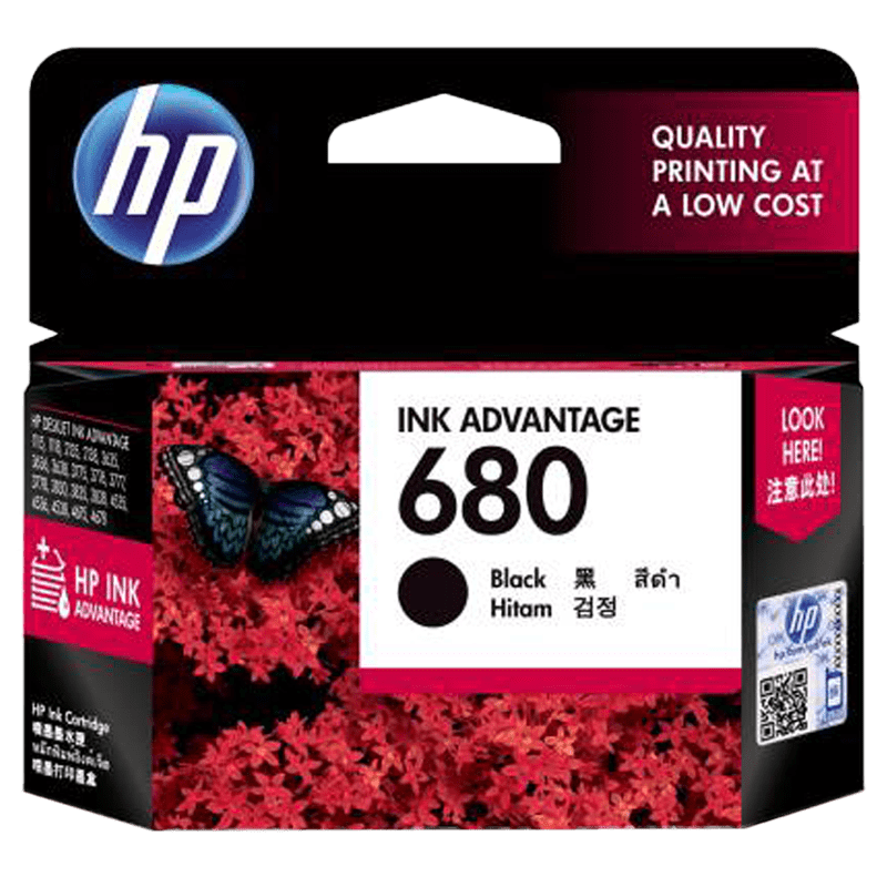 HP 680 Original Ink Advantage Cartridge (F6V27AA, Black) HP 680 Original Ink Advantage Cartridge (F6V27AA, Black)_1