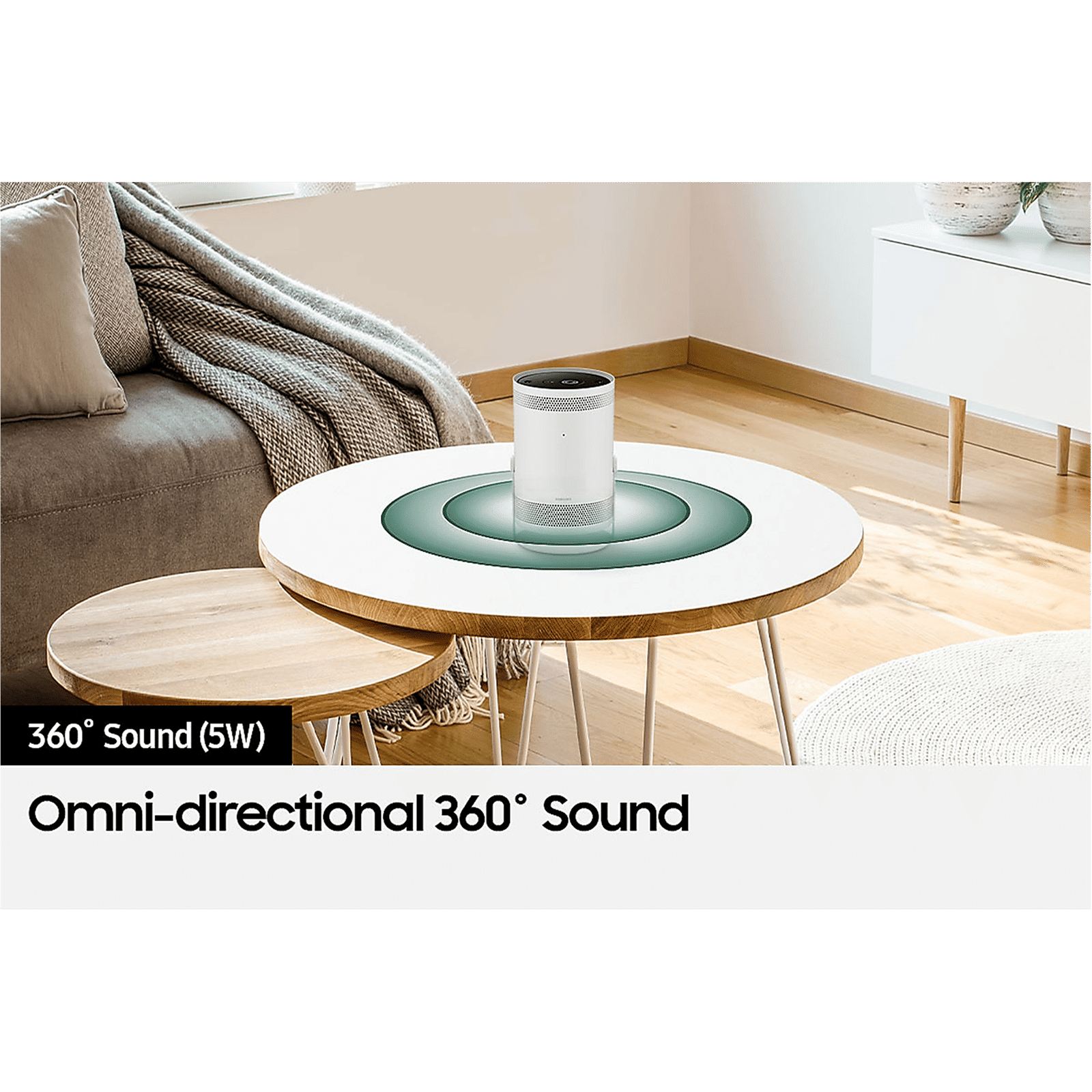 SAMSUNG 3 Freestyle Full HD LED Projector (550 Lumens, Wi-fi + Bluetooth + HDMI, Voice Assistant, SP-LSP3BLAXXL, White) SAMSUNG 3 Freestyle Full HD LED Projector (550 Lumens, Wi-fi + Bluetooth + HDMI, Voice Assistant, SP-LSP3BLAXXL, White)_14