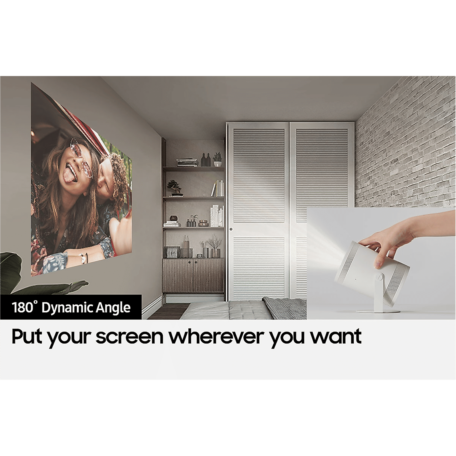 SAMSUNG 3 Freestyle Full HD LED Projector (550 Lumens, Wi-fi + Bluetooth + HDMI, Voice Assistant, SP-LSP3BLAXXL, White) SAMSUNG 3 Freestyle Full HD LED Projector (550 Lumens, Wi-fi + Bluetooth + HDMI, Voice Assistant, SP-LSP3BLAXXL, White)_16