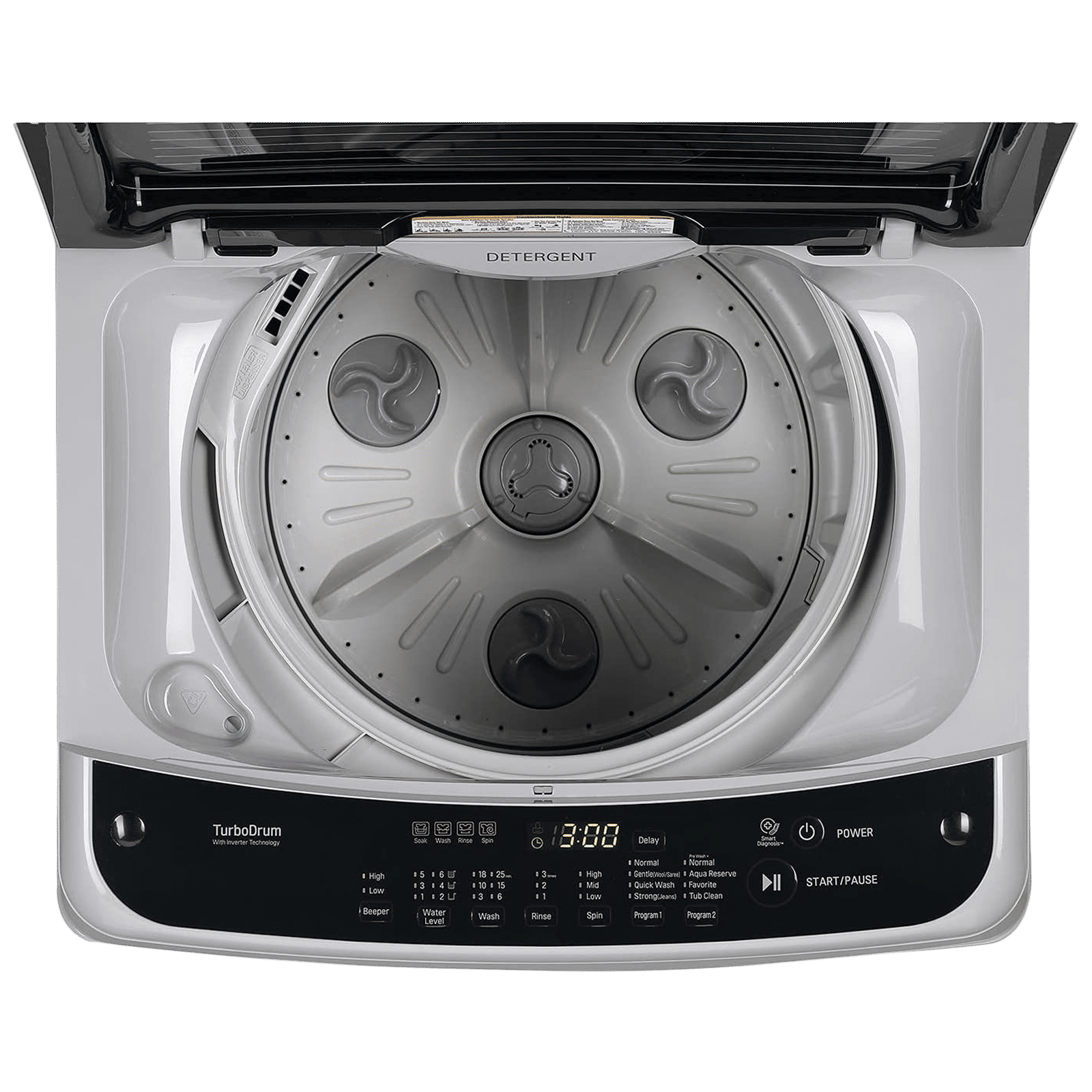 LG 7 kg 5 Star Inverter Fully Automatic Top Load Washing Machine (T70SPSF2Z.ASFQEIL, Auto Balance System, Middle Free Silver)_9