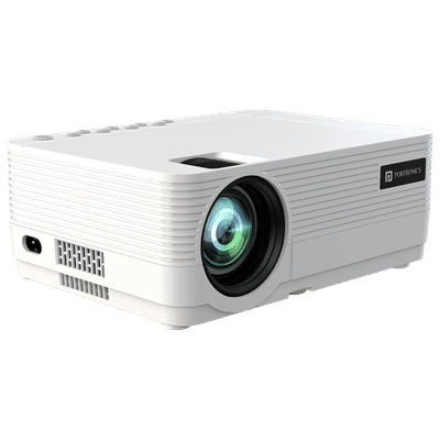 PORTRONICS Beem 420 Full HD LED Projector with Remote (3200 Lumens, Bluetooth, White)