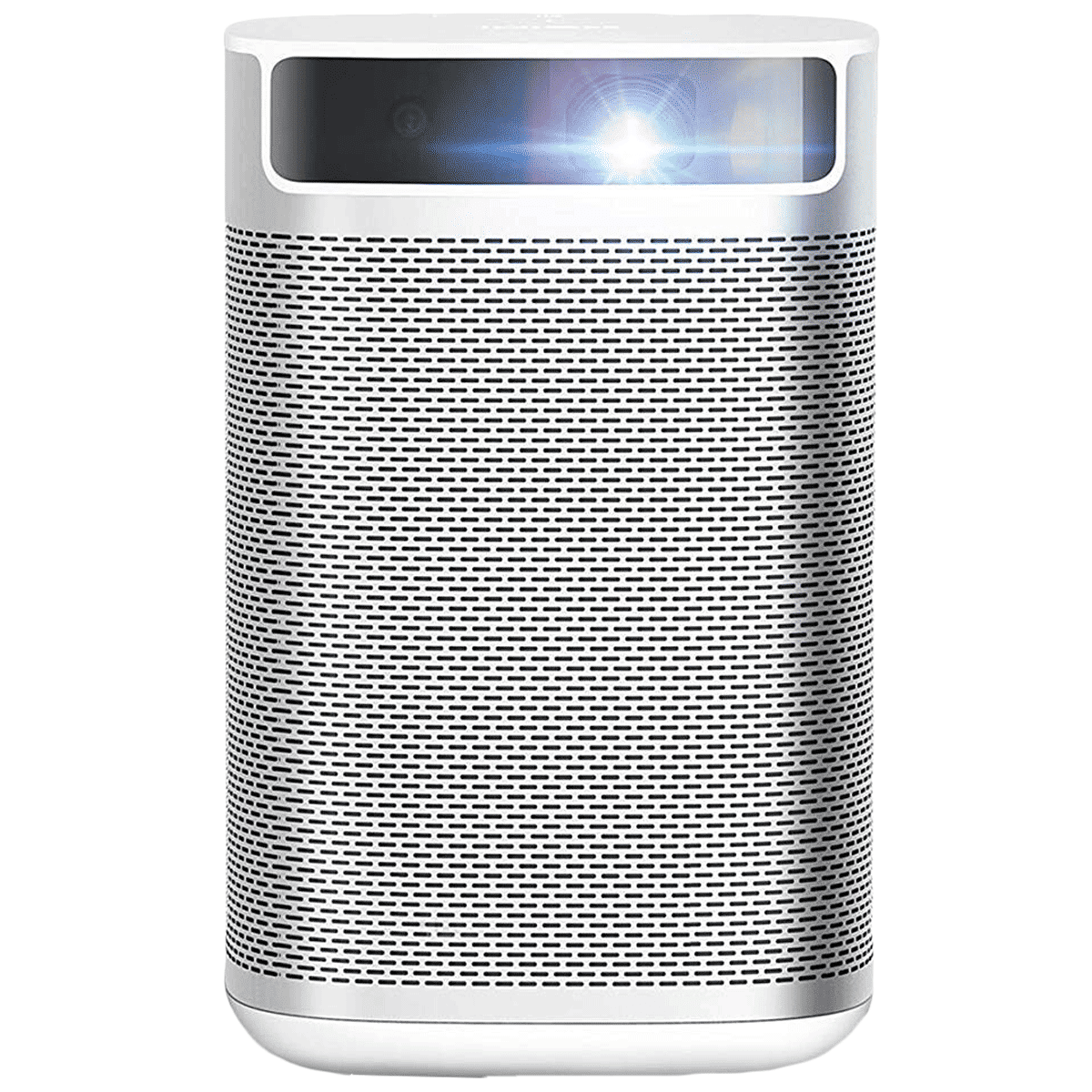 XGIMI MoGo Pro 1080p Smart Projector (DLP, 300 ANSI Lumens, Android TV 9.0 + Harman/Kardon Speakers, 30,000 Hours Lamp Life - Portable Projector with Google Assistant, White and Aluminium) XGIMI MoGo Pro 1080p Smart Projector (DLP, 300 ANSI Lumens, Android TV 9.0 + Harman/Kardon Speakers, 30,000 Hours Lamp Life - Portable Projector with Google Assistant, White and Aluminium)_1