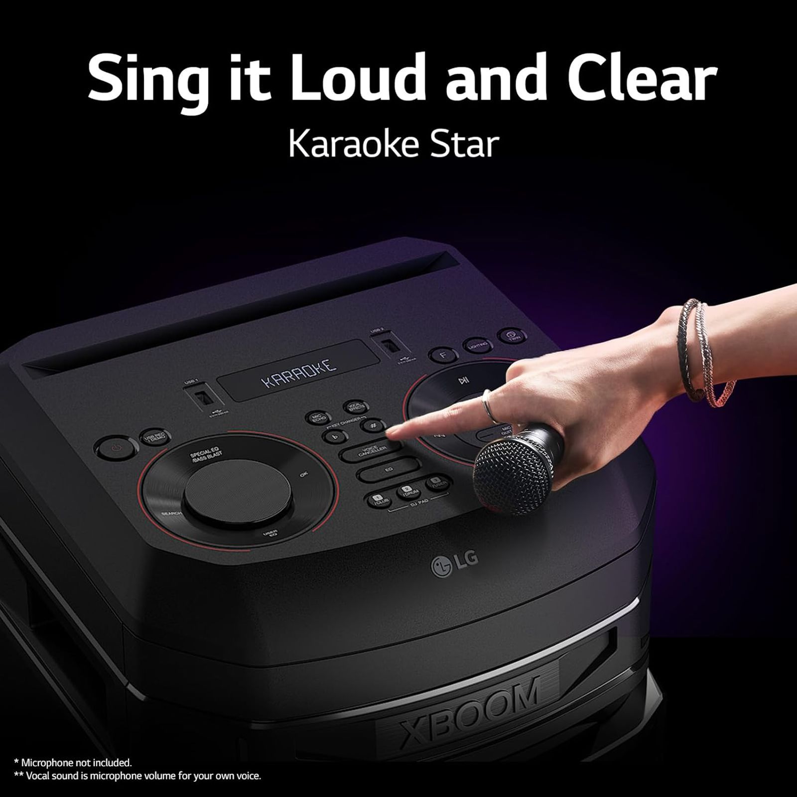 LG XBOOM RNC5 Bluetooth Party Speaker (Karaoke Supported, Black)_11