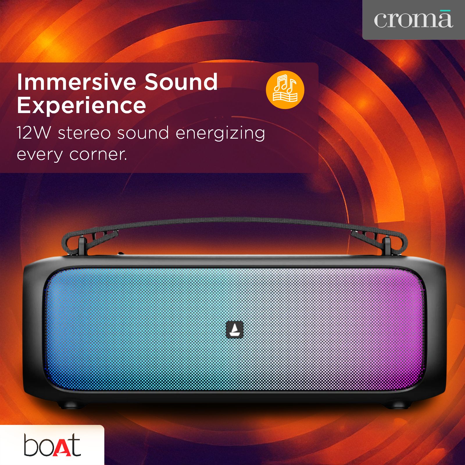 boAt Stone Beam 12W Portable Bluetooth Speaker (TWS Function, 2.0 Channel Stereo Sound, Midnight Black)_7