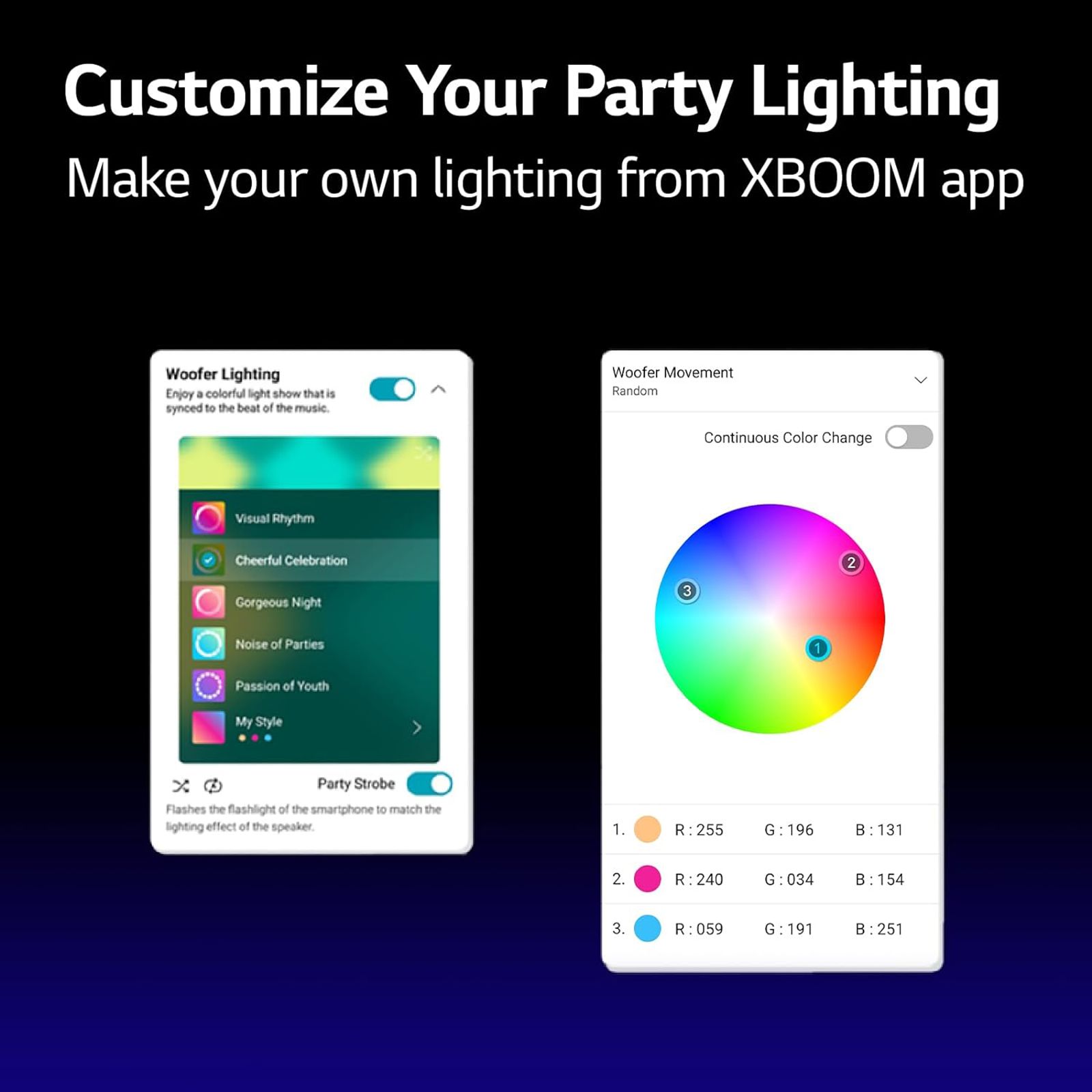 LG XBOOM XL5S 200W Bluetooth Party Speaker (Multi Color Ring Lighting & Double Strobe Lighting, 2.1 Channel, Black)_12