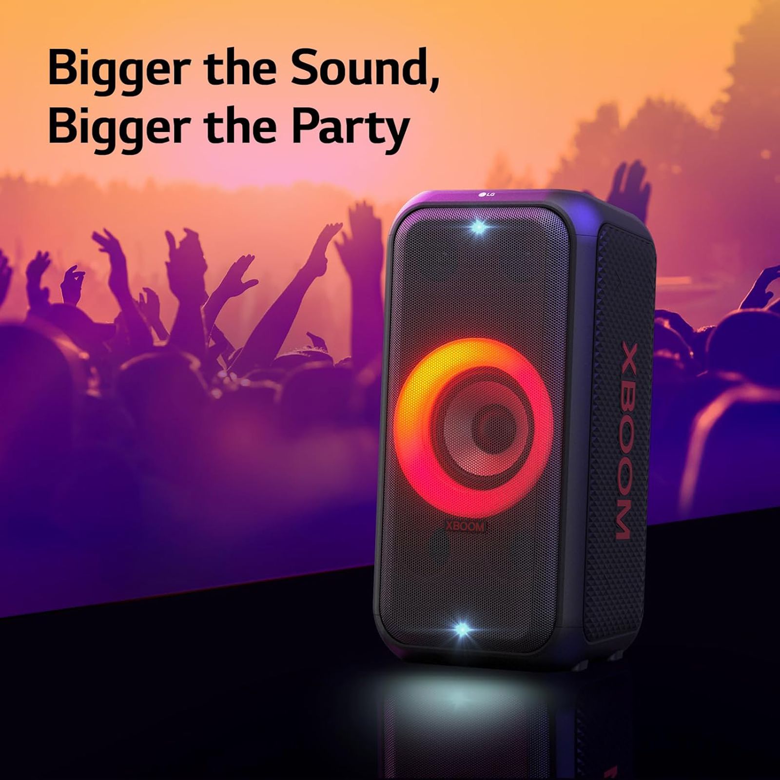 LG XBOOM XL5S 200W Bluetooth Party Speaker (Multi Color Ring Lighting & Double Strobe Lighting, 2.1 Channel, Black)_18