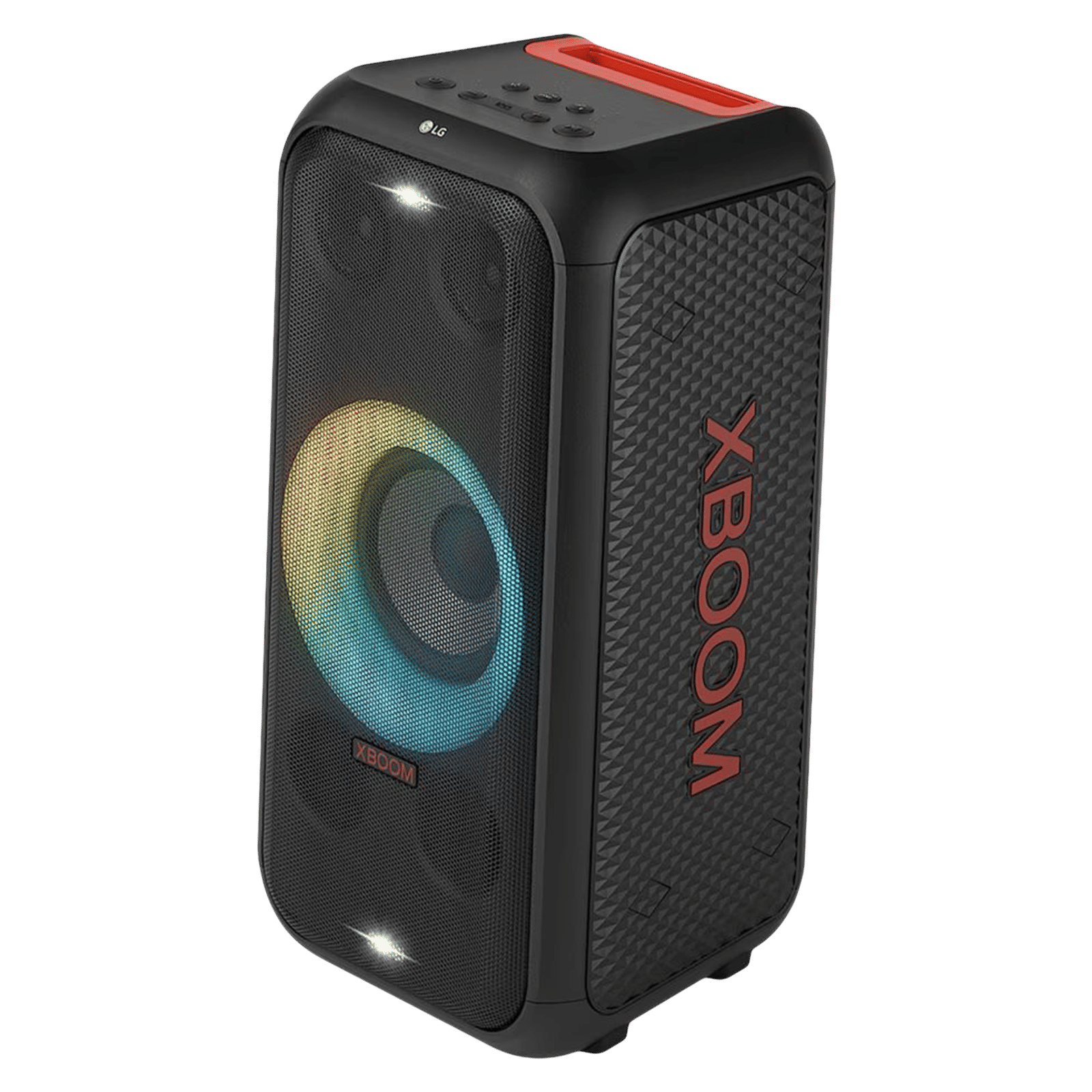 LG XBOOM XL5S 200W Bluetooth Party Speaker (Multi Color Ring Lighting & Double Strobe Lighting, 2.1 Channel, Black)_5