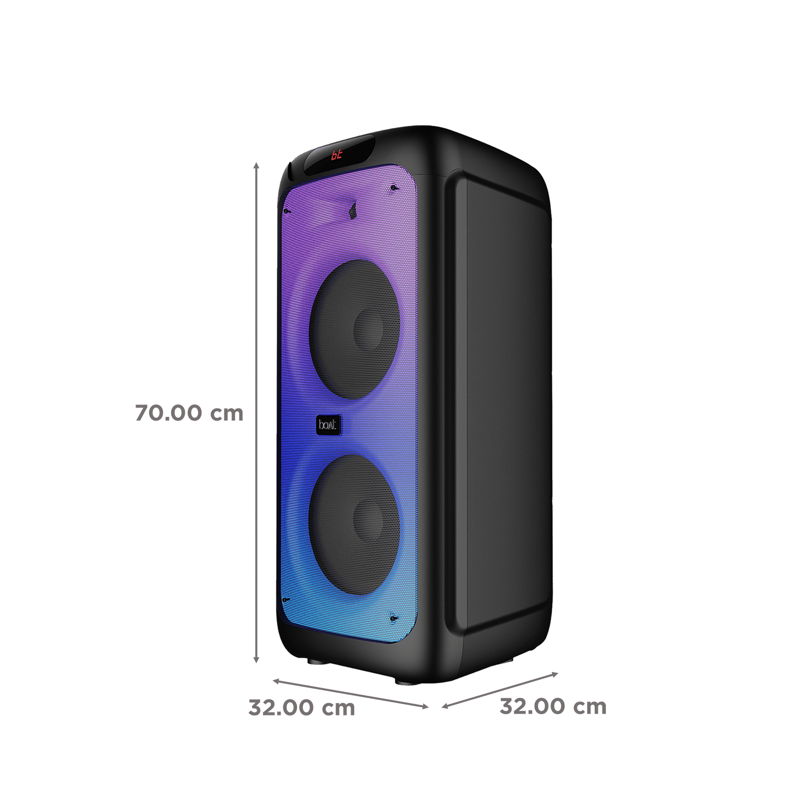 boAt Party Pal 400 160W Portable Bluetooth Speaker (Treble EQ Modes, 1.0 Channel, Black)_3