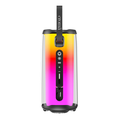 Croma 10W Portable Bluetooth Speaker (RGB Light, 5 Hours Playback, Mono Channel, Black)