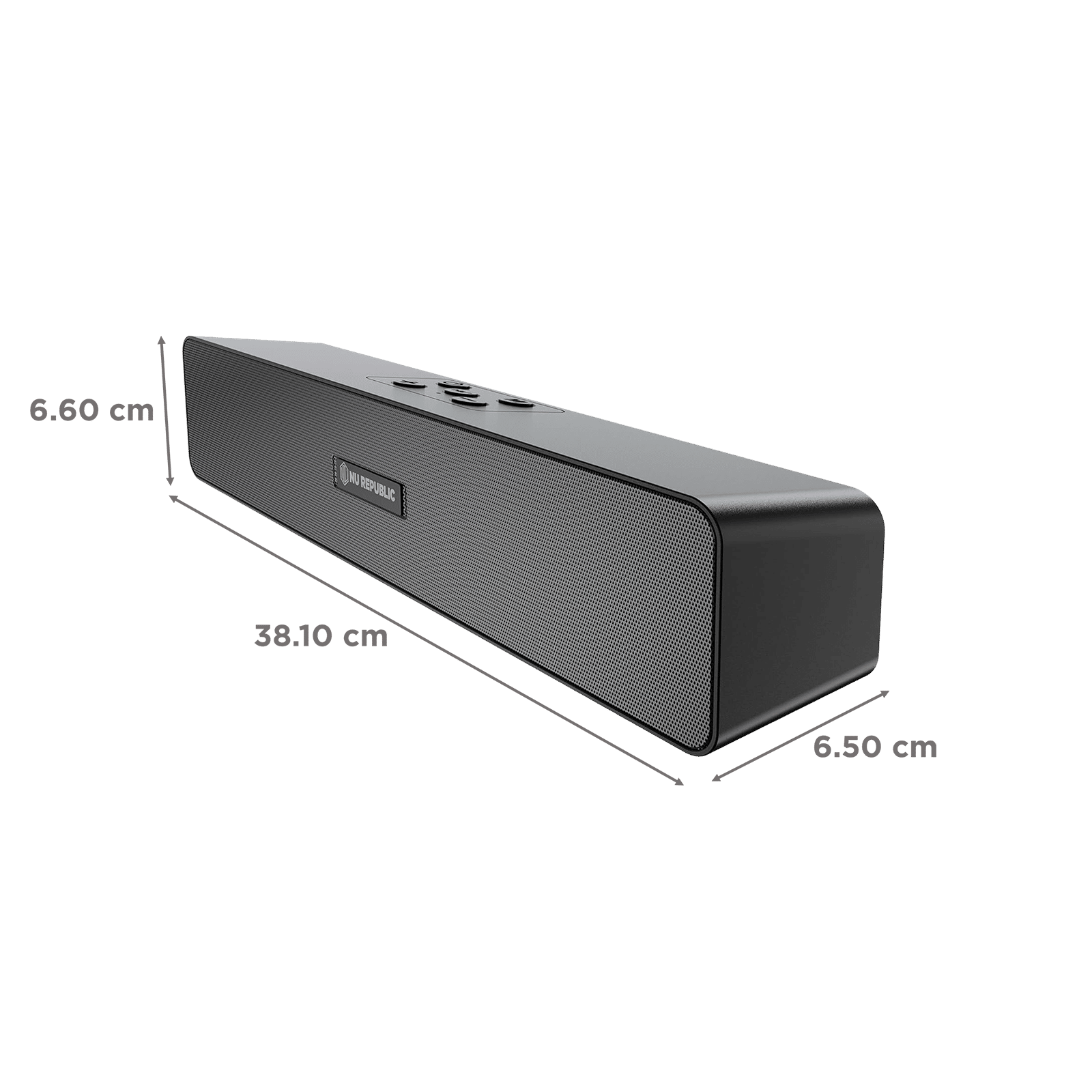 Nu Republic Soundbar 20 20W Bluetooth Soundbar (Bass Boost, Black)_3