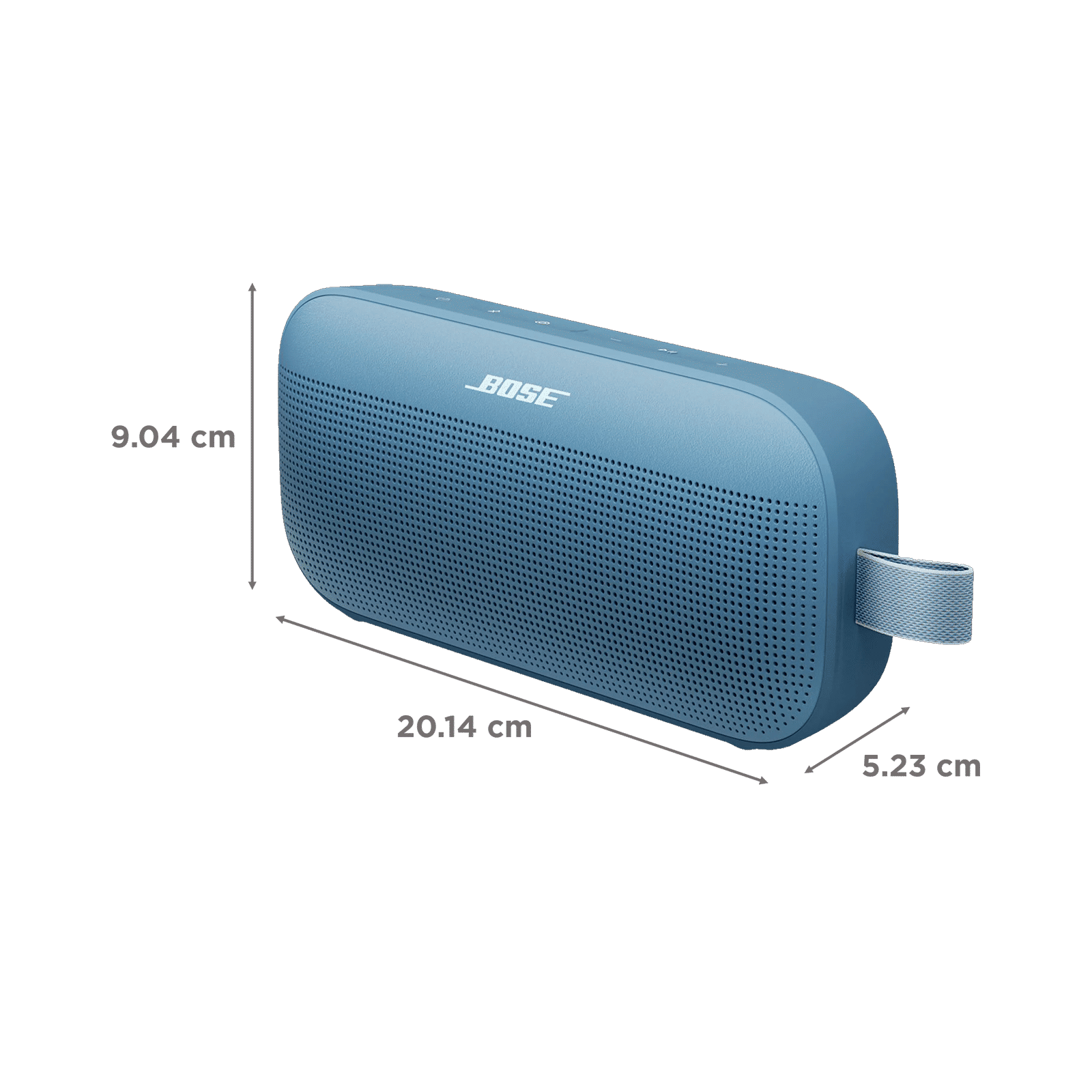 BOSE SoundLink Flex (2nd Gen) Portable Bluetooth Speaker (IP67 Water Resistant, PositionIQ Technology, Stereo Channel, Blue Dusk)_3