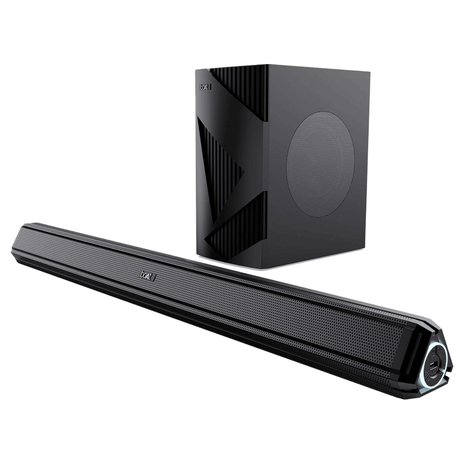 boAt Aavante Bar Chord 160W Bluetooth Soundbar with Remote (2.1 Channel, Premium Black) boAt Aavante Bar Chord 160W Bluetooth Soundbar with Remote (2.1 Channel, Premium Black)_1