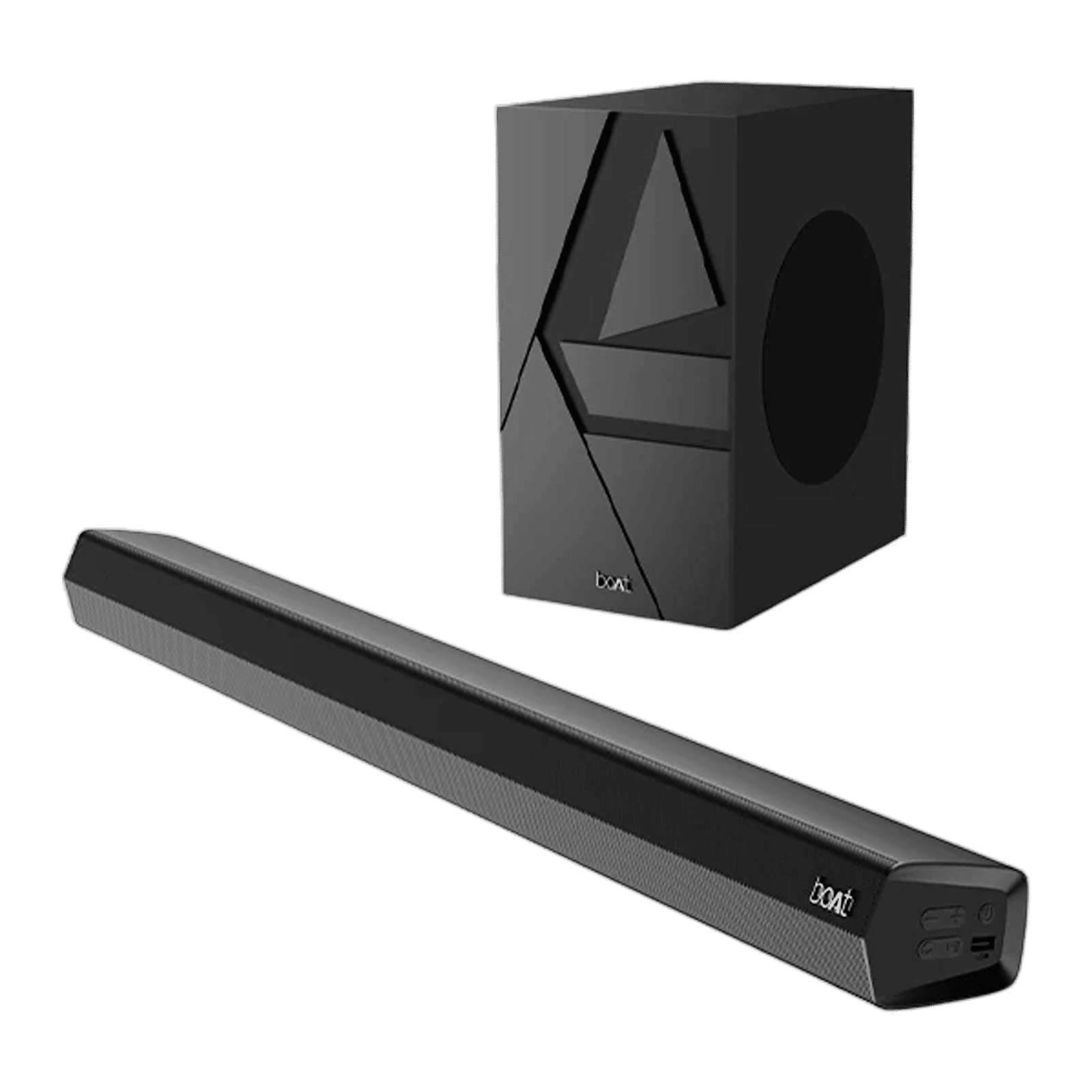 boAt Aavante Bar Thump 200W Bluetooth Soundbar with Remote (2.1 Channel, Carbon Black) boAt Aavante Bar Thump 200W Bluetooth Soundbar with Remote (2.1 Channel, Carbon Black)_1