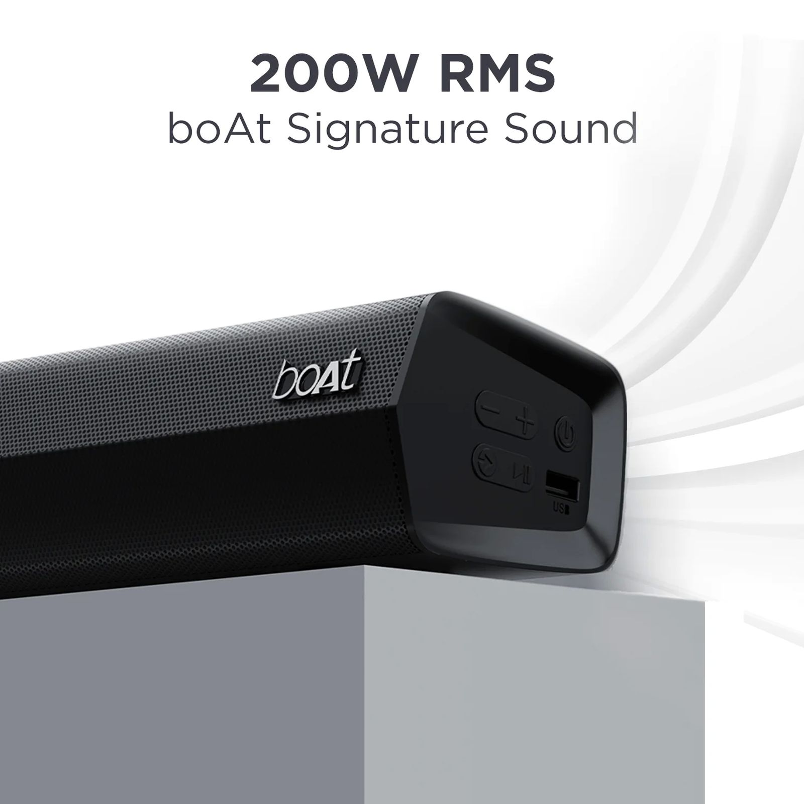 boAt Aavante Bar Thump 200W Bluetooth Soundbar with Remote (2.1 Channel, Carbon Black) boAt Aavante Bar Thump 200W Bluetooth Soundbar with Remote (2.1 Channel, Carbon Black)_4