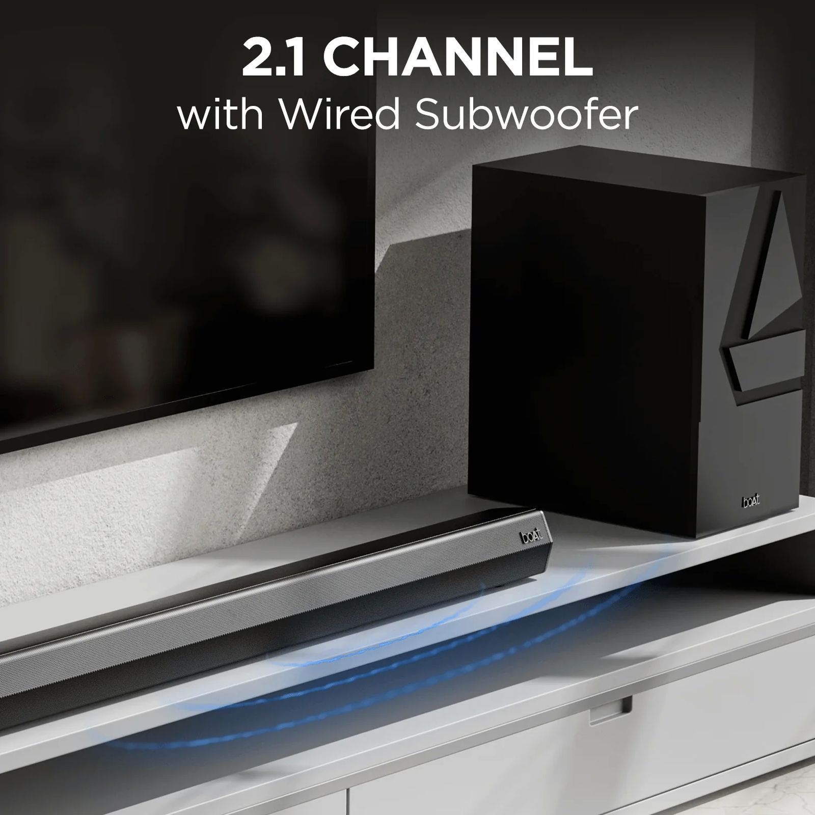 boAt Aavante Bar Thump 200W Bluetooth Soundbar with Remote (2.1 Channel, Carbon Black) boAt Aavante Bar Thump 200W Bluetooth Soundbar with Remote (2.1 Channel, Carbon Black)_5