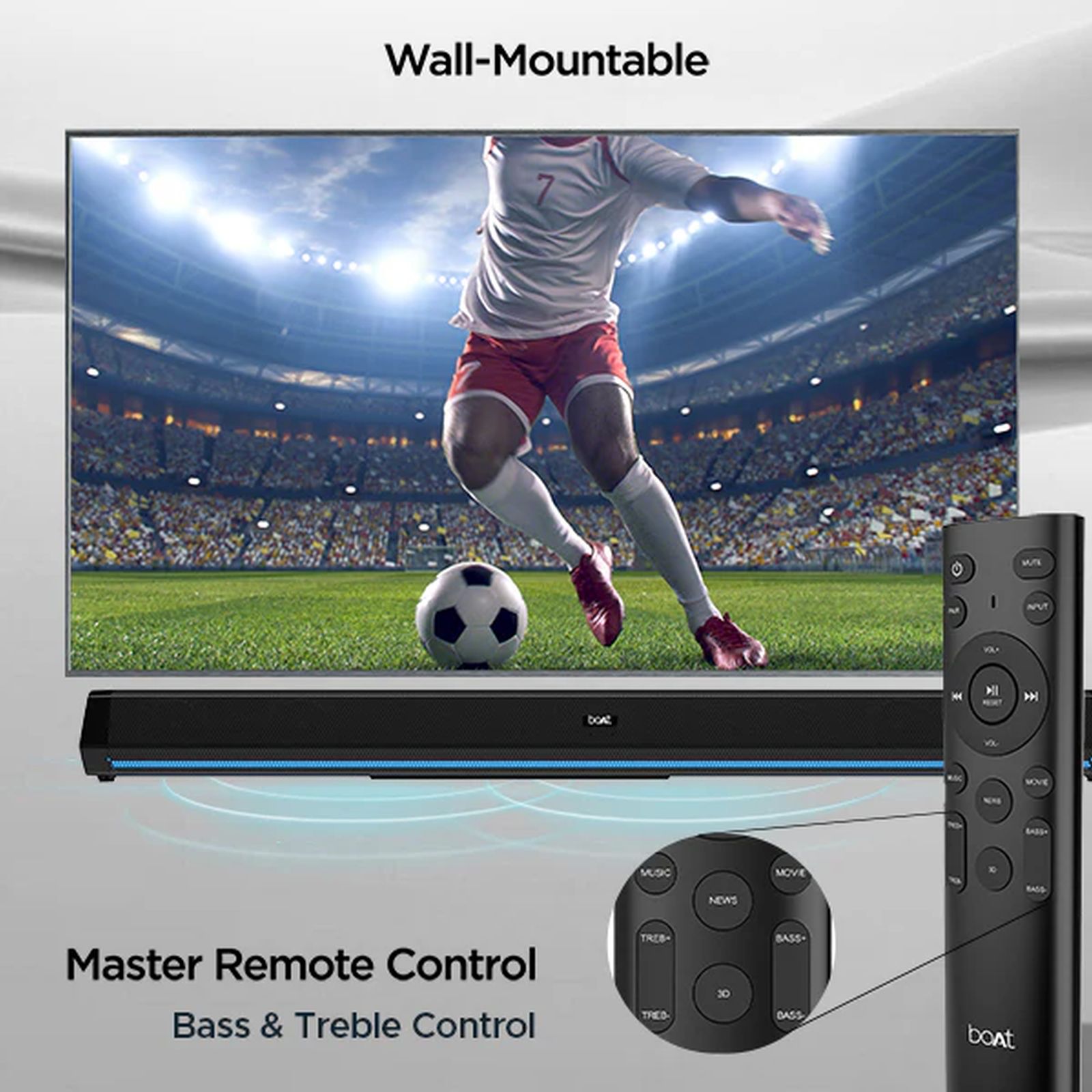 boAt Aavante Bar 2600 300W Bluetooth Soundbar with Remote (2.1 Channel, Midnight Black) boAt Aavante Bar 2600 300W Bluetooth Soundbar with Remote (2.1 Channel, Midnight Black)_9