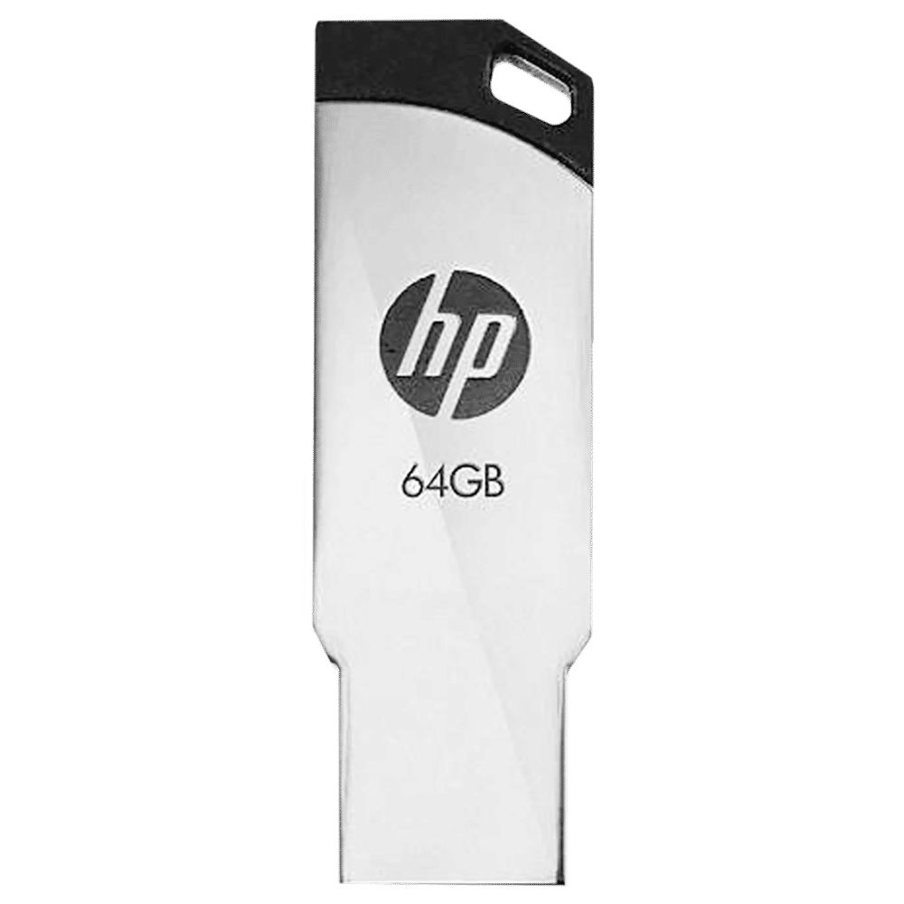HP v236w 64GB USB (2.0) Pen Drive (Temperature Proof, Silver) HP v236w 64GB USB (2.0) Pen Drive (Temperature Proof, Silver)_1
