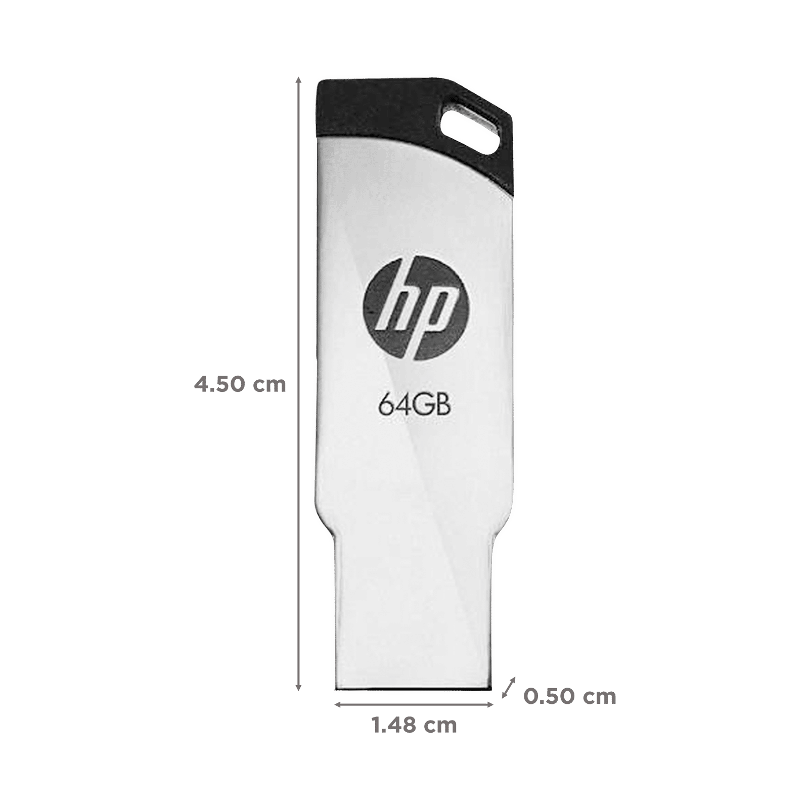 HP v236w 64GB USB (2.0) Pen Drive (Temperature Proof, Silver) HP v236w 64GB USB (2.0) Pen Drive (Temperature Proof, Silver)_2