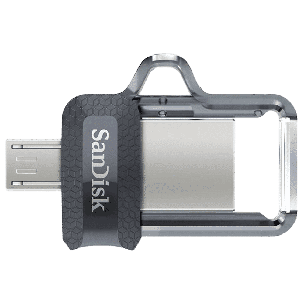 SanDisk Ultra Dual Drive m3.0 64GB Micro USB, USB (3.0) OTG Pen Drive (Retractable Design, Black & Gray) SanDisk Ultra Dual Drive m3.0 64GB Micro USB, USB (3.0) OTG Pen Drive (Retractable Design, Black & Gray)_5