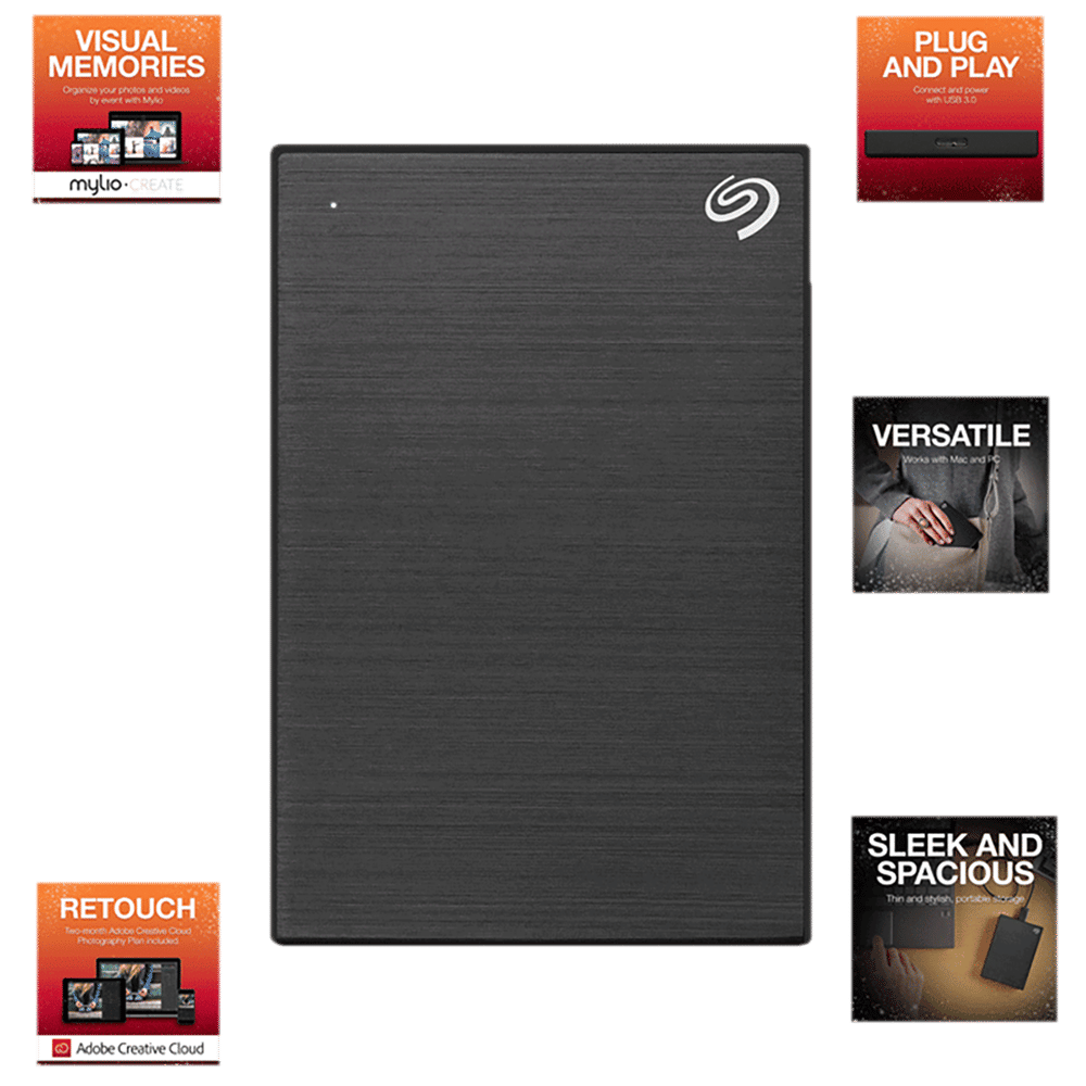 SEAGATE Backup Plus Slim Portable 1TB USB 3.0 Hard Disk Drive (3-Year Rescue Data Recovery, STHN1000400, Black) SEAGATE Backup Plus Slim Portable 1TB USB 3.0 Hard Disk Drive (3-Year Rescue Data Recovery, STHN1000400, Black)_9