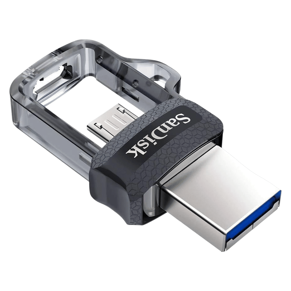 SanDisk Ultra Dual Drive m3.0 128GB Micro USB, USB (3.0) OTG Pen Drive (Retractable Design, Black & Gray)_6