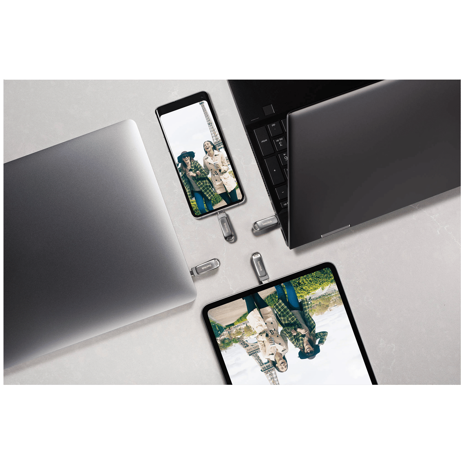 SanDisk Ultra Dual Drive Luxe 32GB USB Type A (3.2), USB Type C (3.2) OTG Pen Drive (Swivel Design to Protect Connectors, Silver) SanDisk Ultra Dual Drive Luxe 32GB USB Type A (3.2), USB Type C (3.2) OTG Pen Drive (Swivel Design to Protect Connectors, Silver)_15