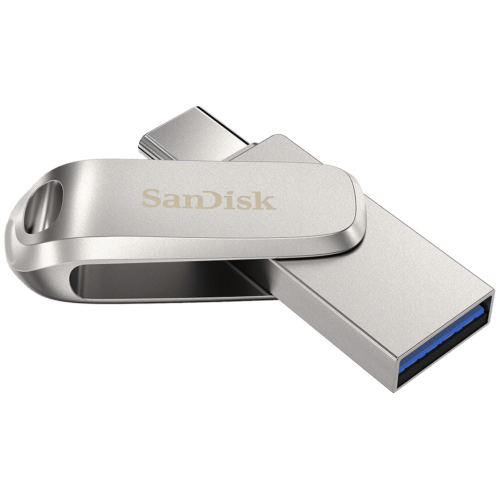 SanDisk Ultra Dual Drive Luxe 64GB USB Type A (3.2), USB Type C (3.2) OTG Pen Drive (Swivel Design to Protect Connectors, Silver) SanDisk Ultra Dual Drive Luxe 64GB USB Type A (3.2), USB Type C (3.2) OTG Pen Drive (Swivel Design to Protect Connectors, Silver)_8