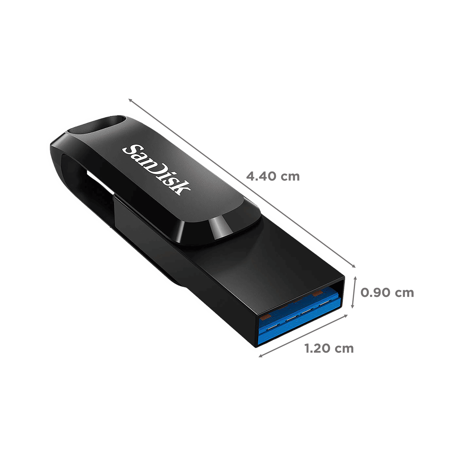 SanDisk Ultra Dual Drive Go 64GB USB Type A (3.2), USB Type C (3.2) OTG Pen Drive (Mobile Portability, Black)_2