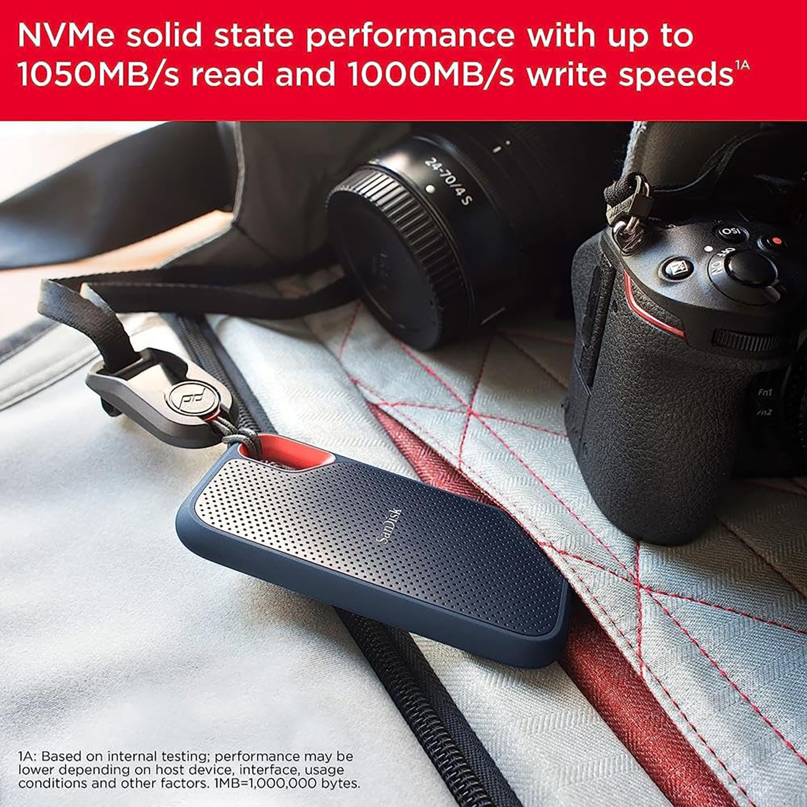 SanDisk Extreme 500GB USB Type-C (3.2) Portable Solid State Drive (IP65 Water and Dust Resistance, Black) SanDisk Extreme 500GB USB Type-C (3.2) Portable Solid State Drive (IP65 Water and Dust Resistance, Black)_6