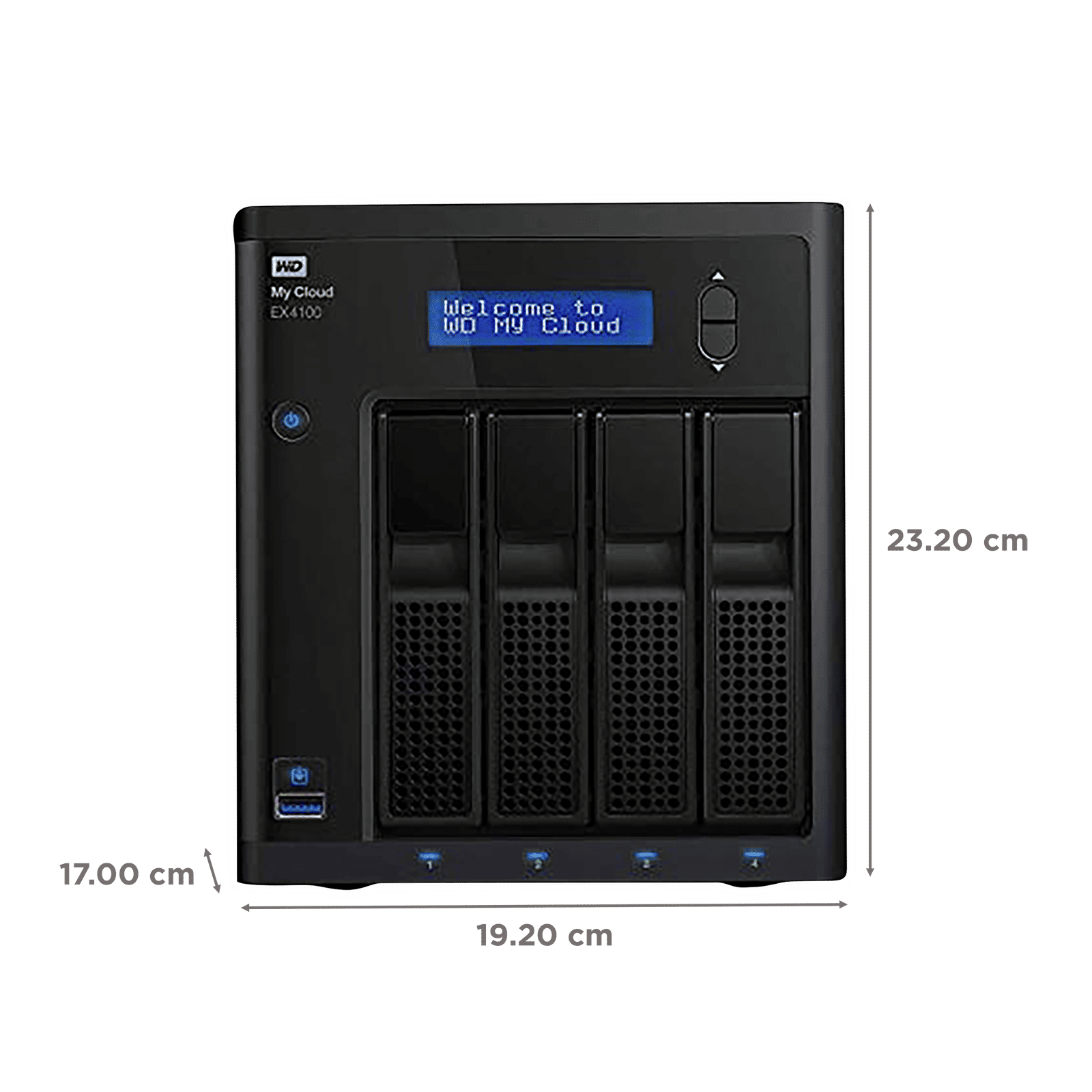 Western Digital My Cloud Pro Series PR4100 Diskless USB 1.1 Network Attached Storage (Automatic Backup, WDBNFA0000NBK-BESN, Black) Western Digital My Cloud Pro Series PR4100 Diskless USB 1.1 Network Attached Storage (Automatic Backup, WDBNFA0000NBK-BESN, Black)_2