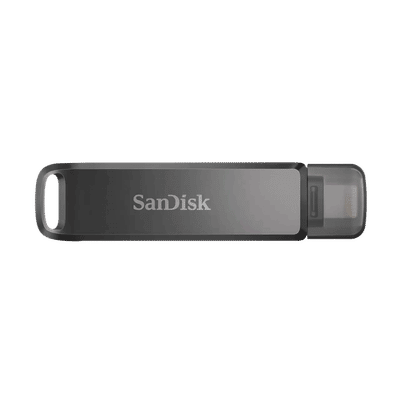 SanDisk iXpand Luxe 64GB USB Type C (3.0) Pen Drive (Dual-Purpose Swivel with Keyring Hole, Black)