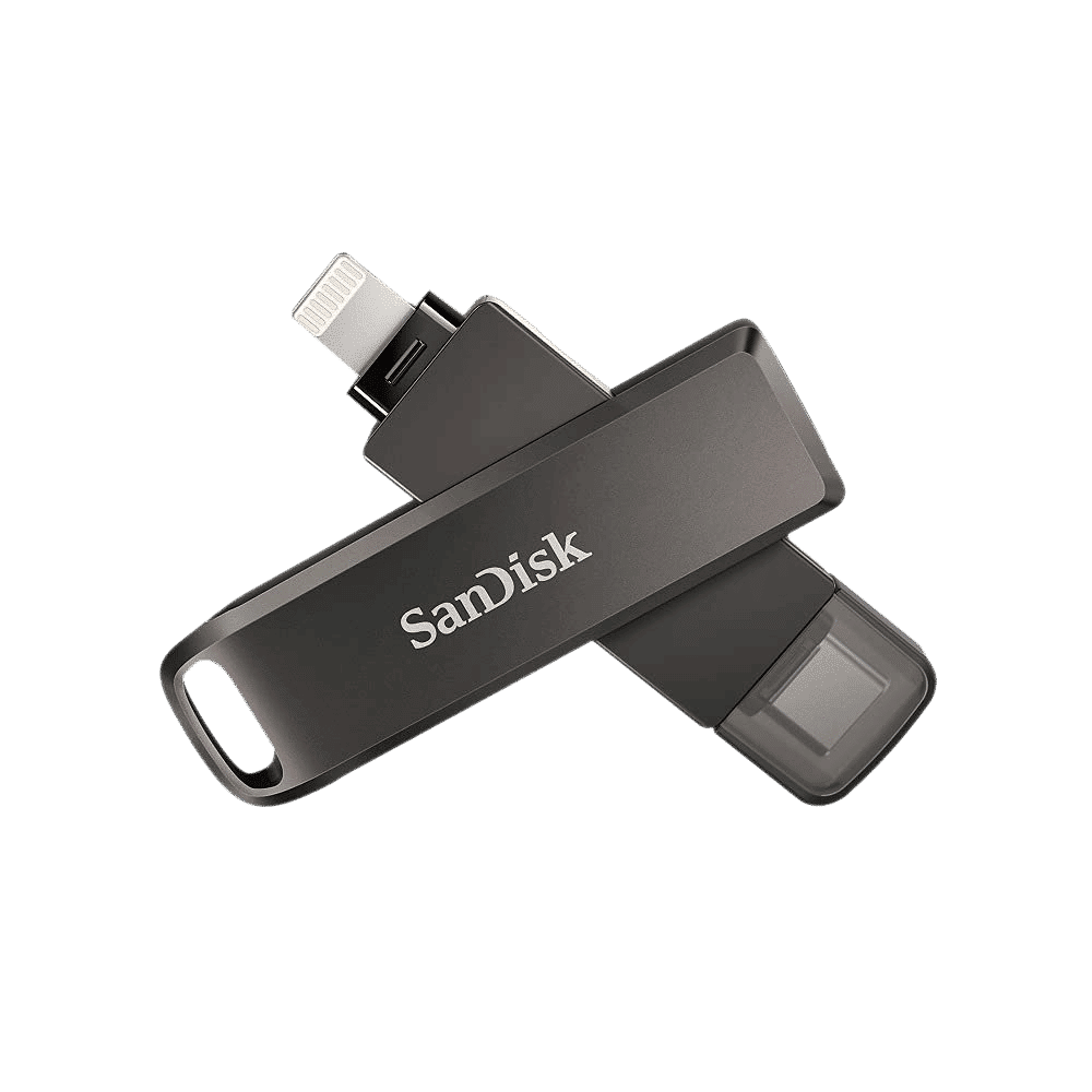 SanDisk iXpand Luxe 64GB USB Type C (3.0) Pen Drive (Dual-Purpose Swivel with Keyring Hole, Black) SanDisk iXpand Luxe 64GB USB Type C (3.0) Pen Drive (Dual-Purpose Swivel with Keyring Hole, Black)_5