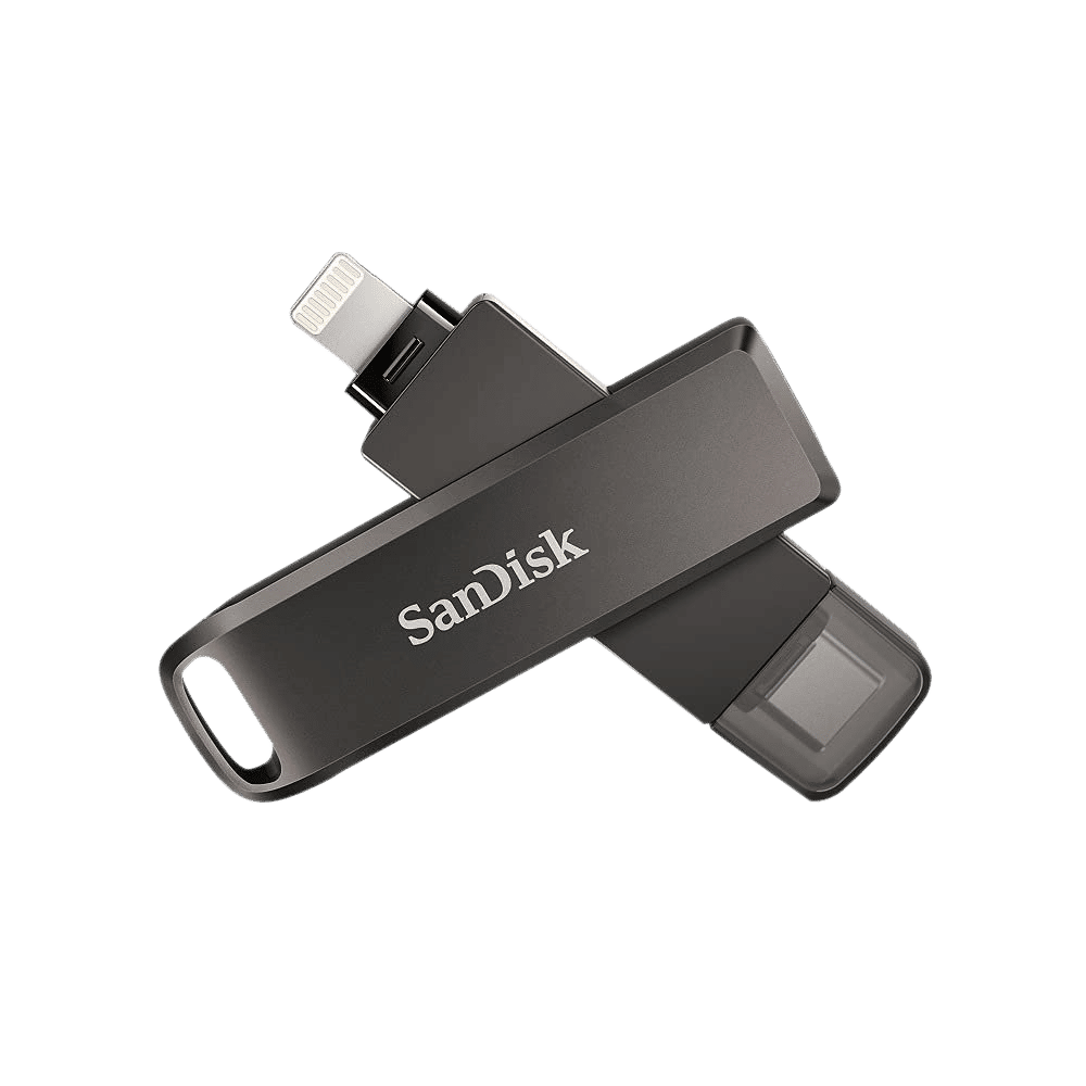 SanDisk iXpand Luxe 128GB Lightning + USB 3.1 (Type-C) Flash Drive (Password Protection, Black) SanDisk iXpand Luxe 128GB Lightning + USB 3.1 (Type-C) Flash Drive (Password Protection, Black)_11