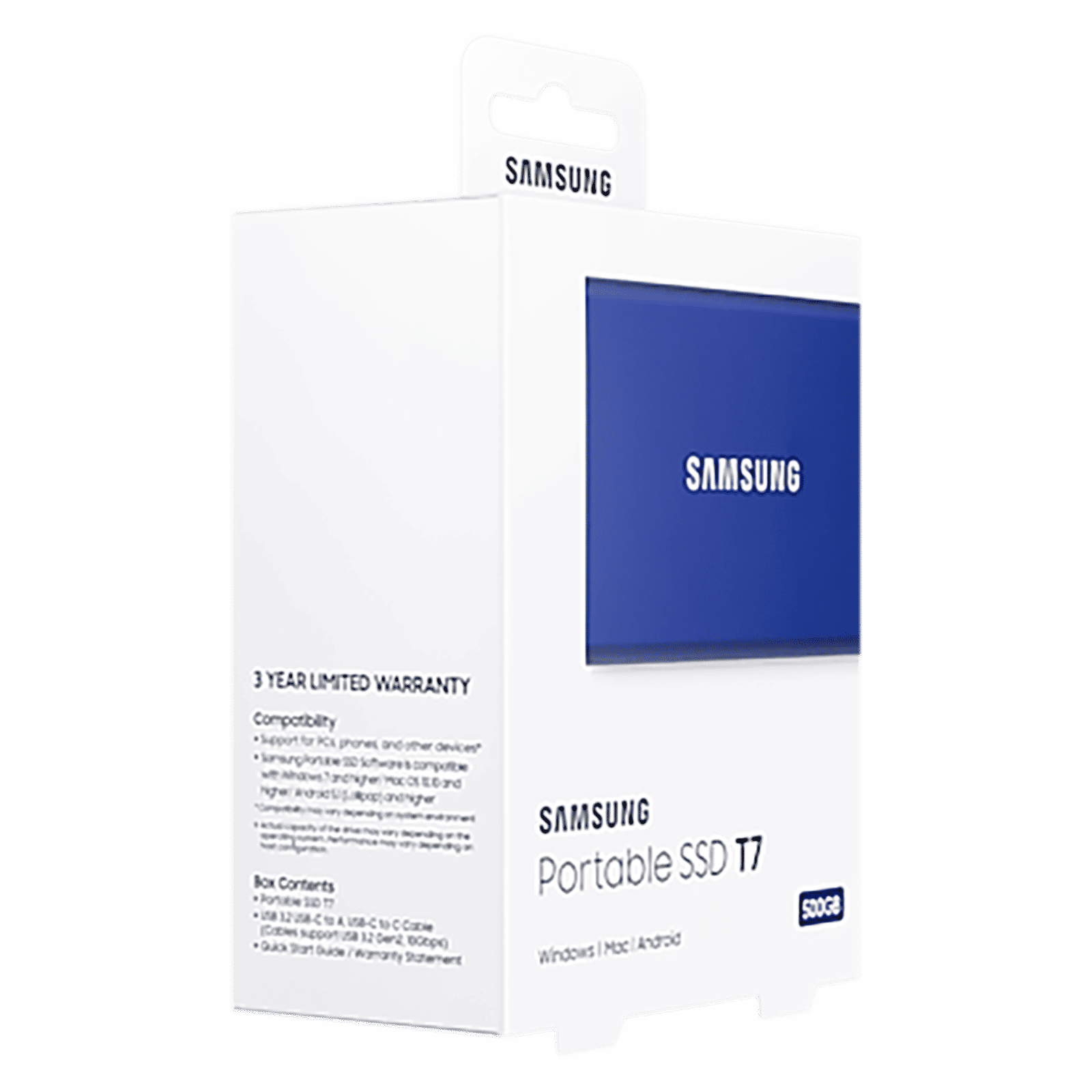 SAMSUNG T7 500GB USB Type-C (3.2) Portable Solid State Drive (Shock Resistance and Password Protection, Indigo Blue) SAMSUNG T7 500GB USB Type-C (3.2) Portable Solid State Drive (Shock Resistance and Password Protection, Indigo Blue)_4