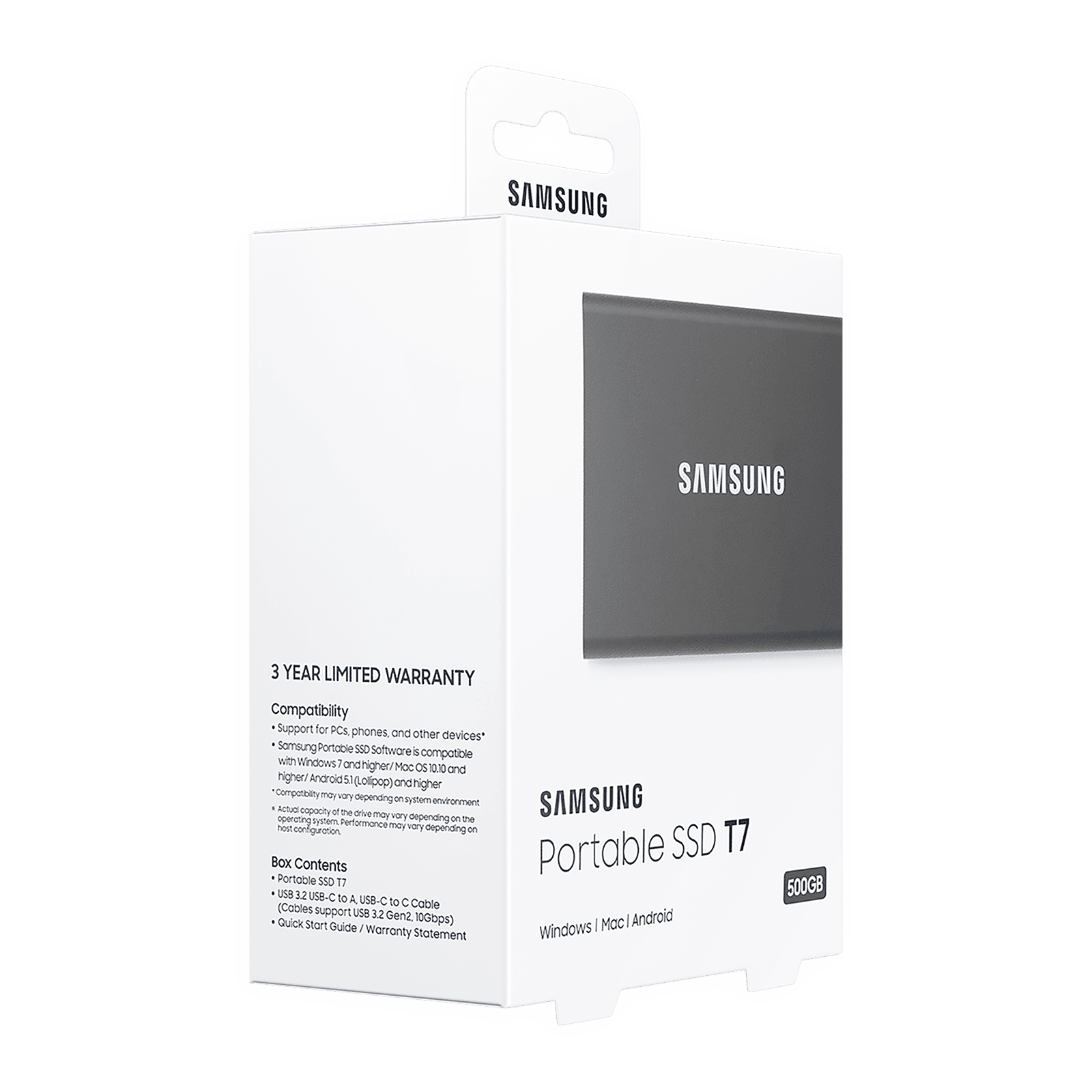 SAMSUNG T7 500GB USB 3.2 Solid State Drive (UASP Mode, MU-PC500T/WW, Titan Grey) SAMSUNG T7 500GB USB 3.2 Solid State Drive (UASP Mode, MU-PC500T/WW, Titan Grey)_12